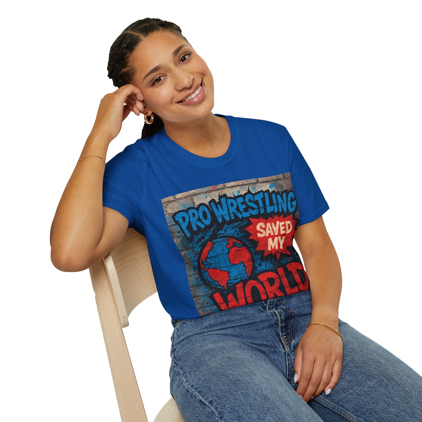Pro Wrestling Saved My World – Unisex T-Shirt | Wrestling-Style