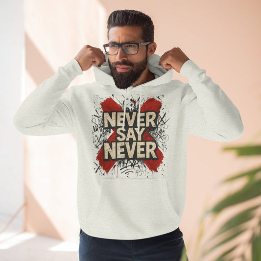 Wrestling themed Hoodie – Never Say Never | Motivation, Komfort & Street Style