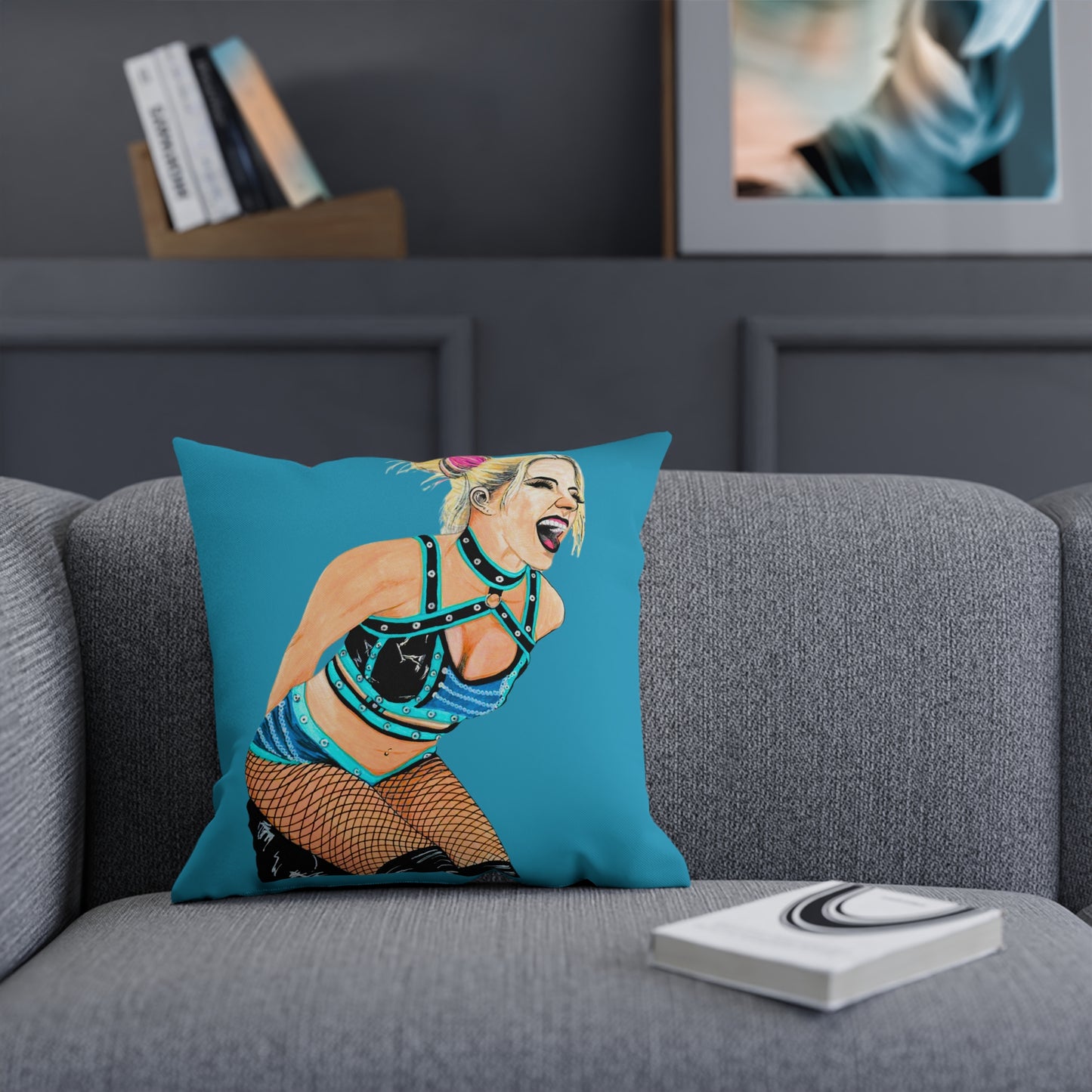 Alexa Bliss Wrestling Fanart Pillow