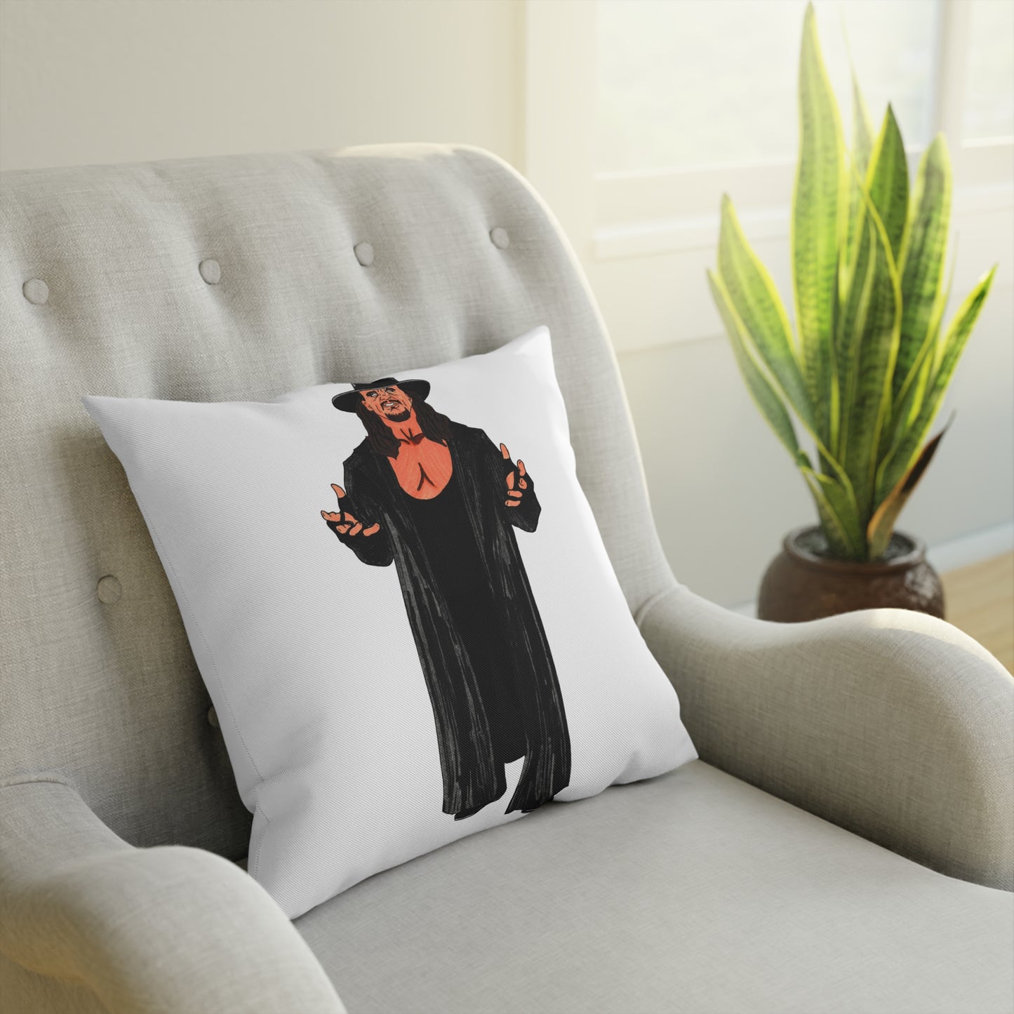 Dark Legend Wrestling Fanart Kissen | Künstlerisches Dekokissen für Zuhause