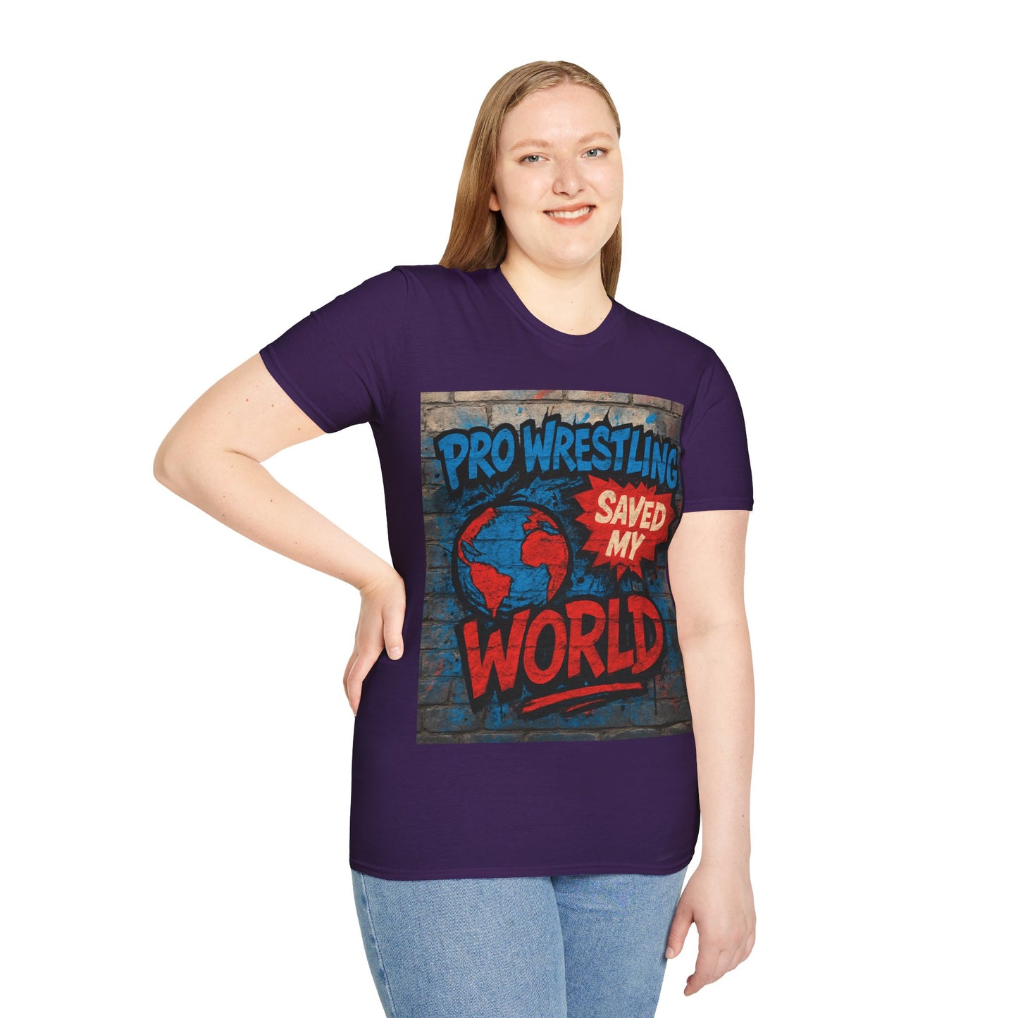Pro Wrestling Saved My World – Unisex T-Shirt | Wrestling-Style