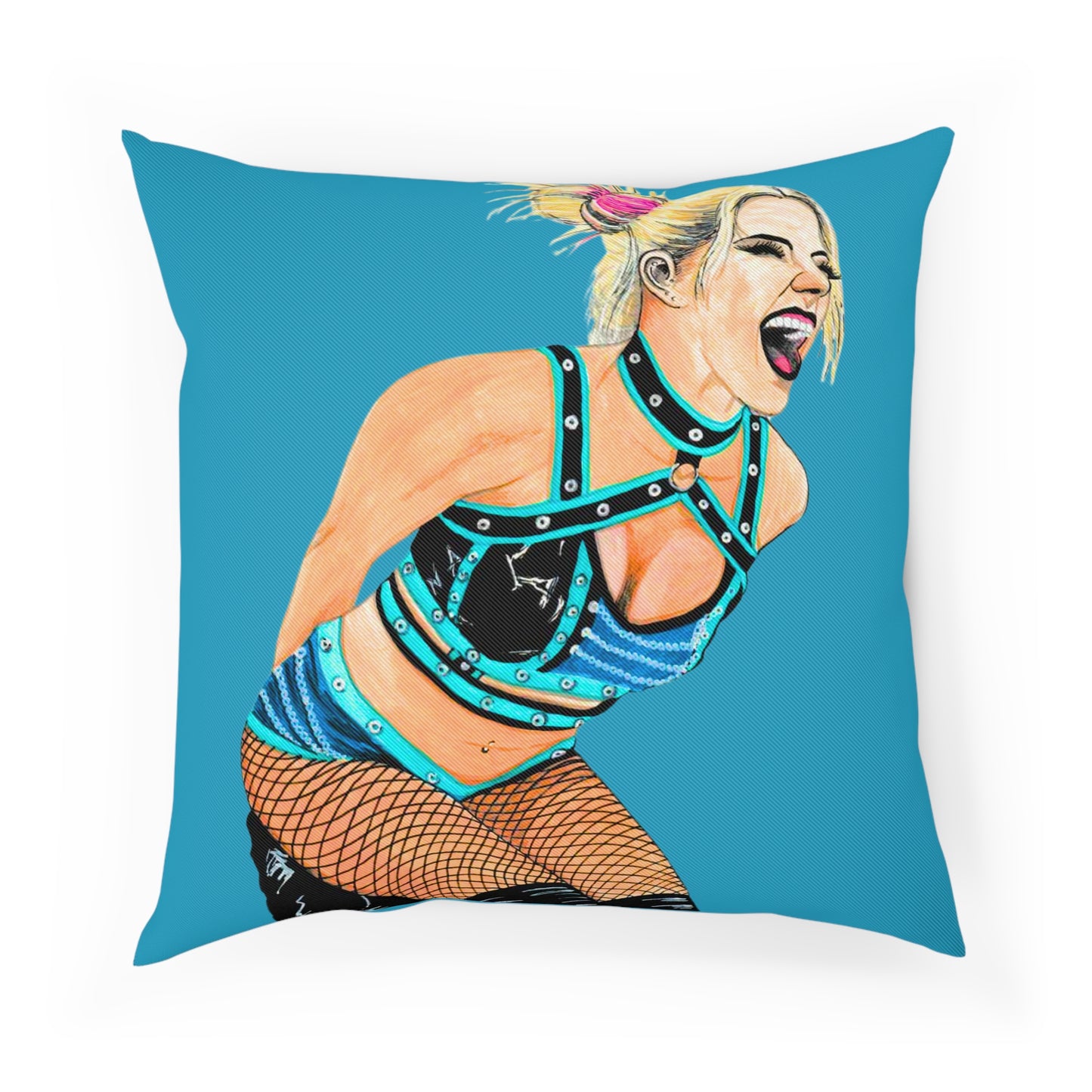 Alexa Bliss Wrestling Fanart Pillow