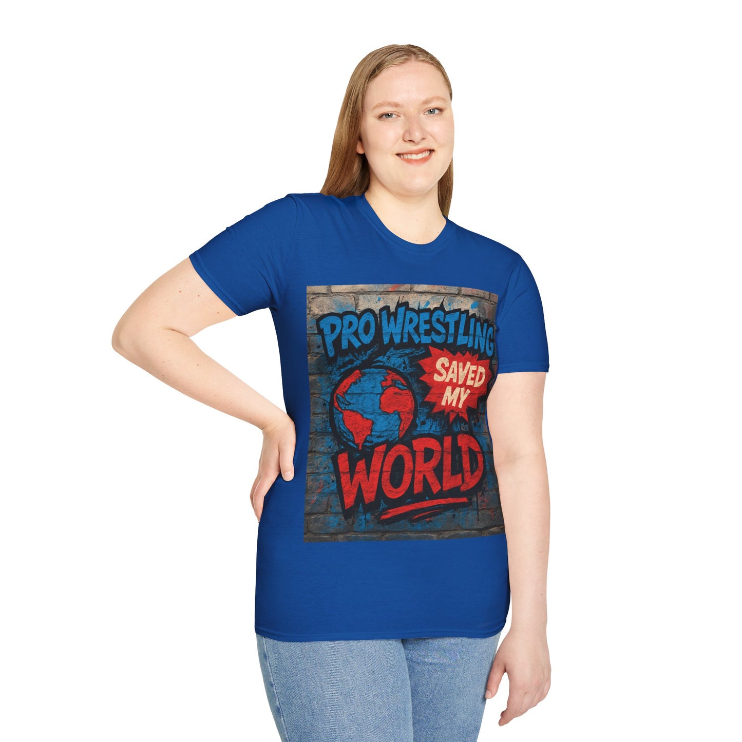 Pro Wrestling Saved My World – Unisex T-Shirt | Wrestling-Style