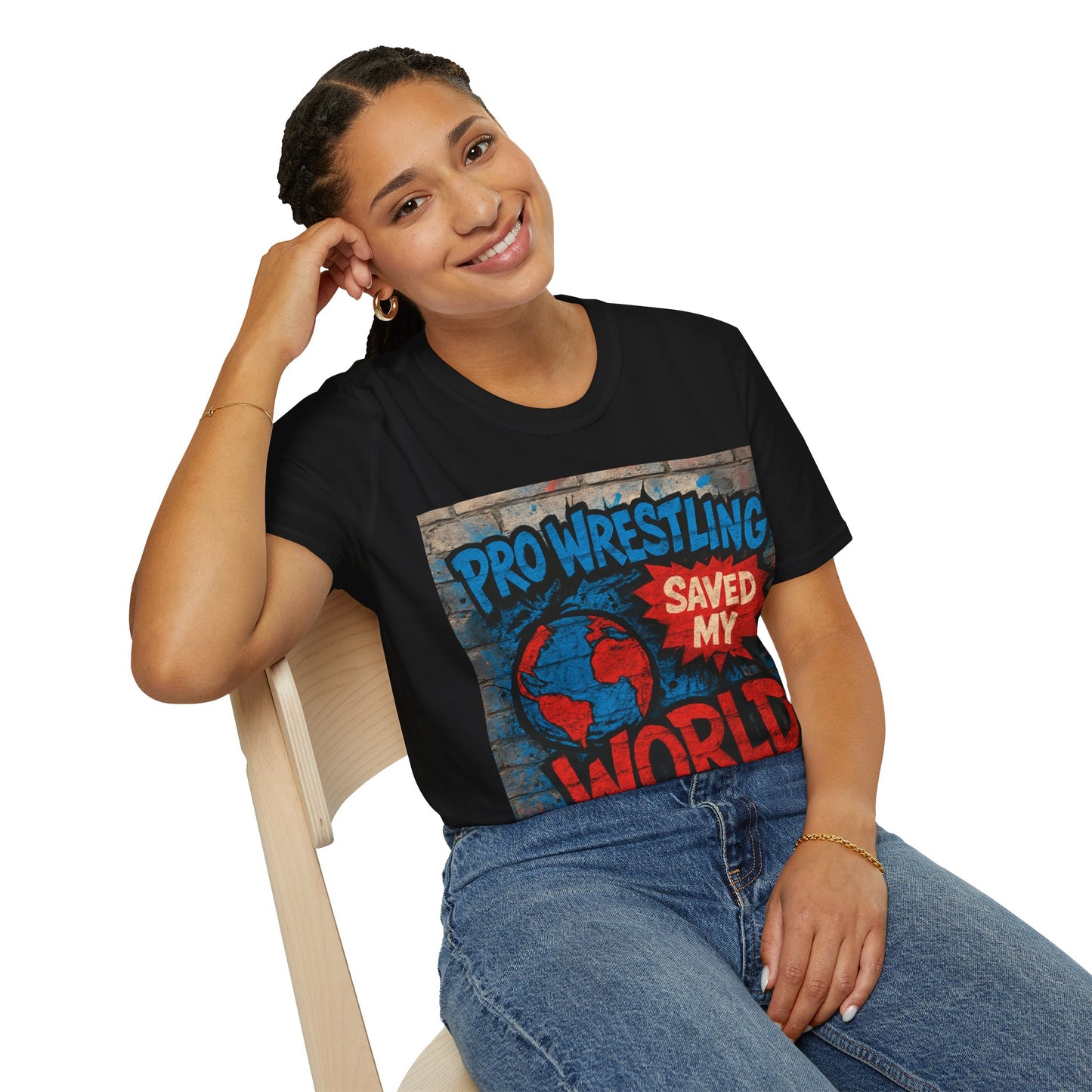 Pro Wrestling Saved My World – Unisex T-Shirt | Wrestling-Style