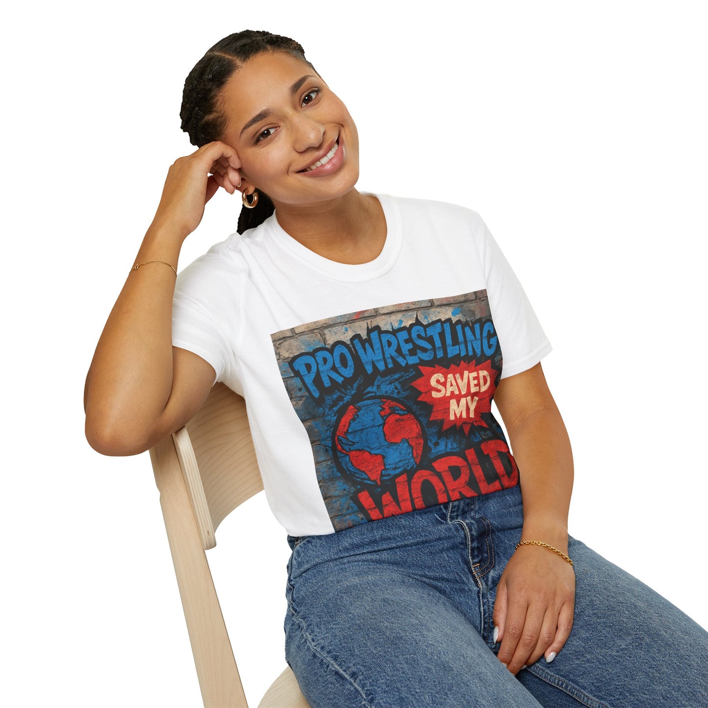 Pro Wrestling Saved My World – Unisex T-Shirt | Wrestling-Style