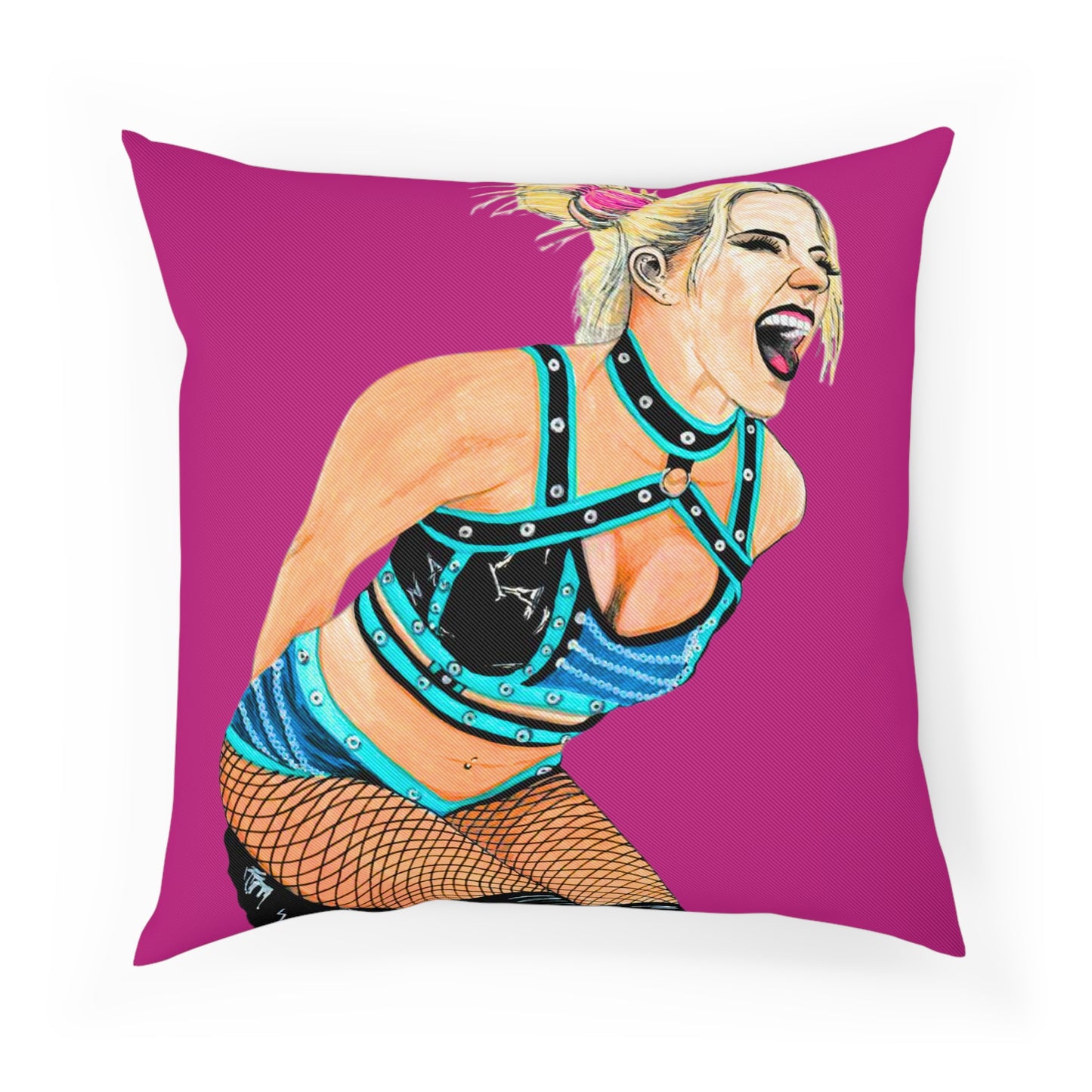 Alexa Bliss Wrestling Fanart Pillow
