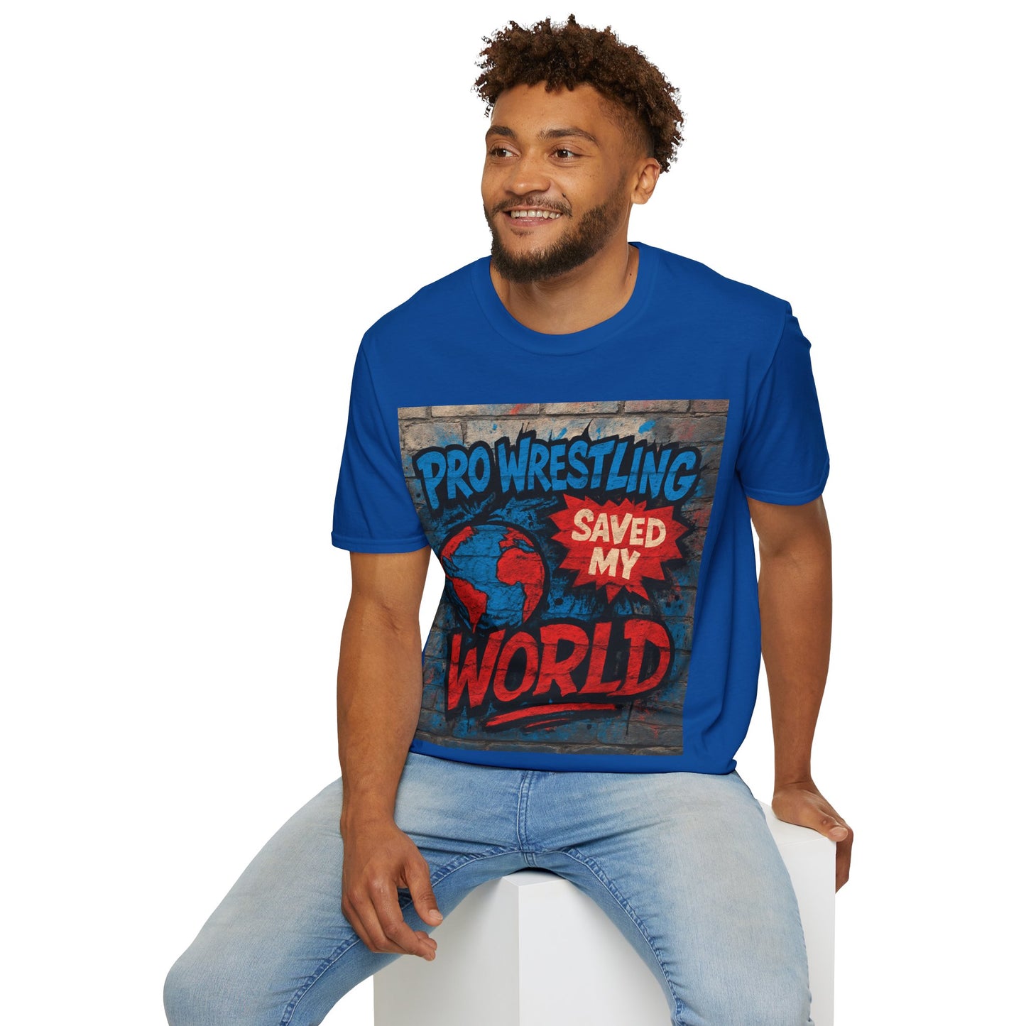 Pro Wrestling Saved My World – Unisex T-Shirt | Wrestling-Style