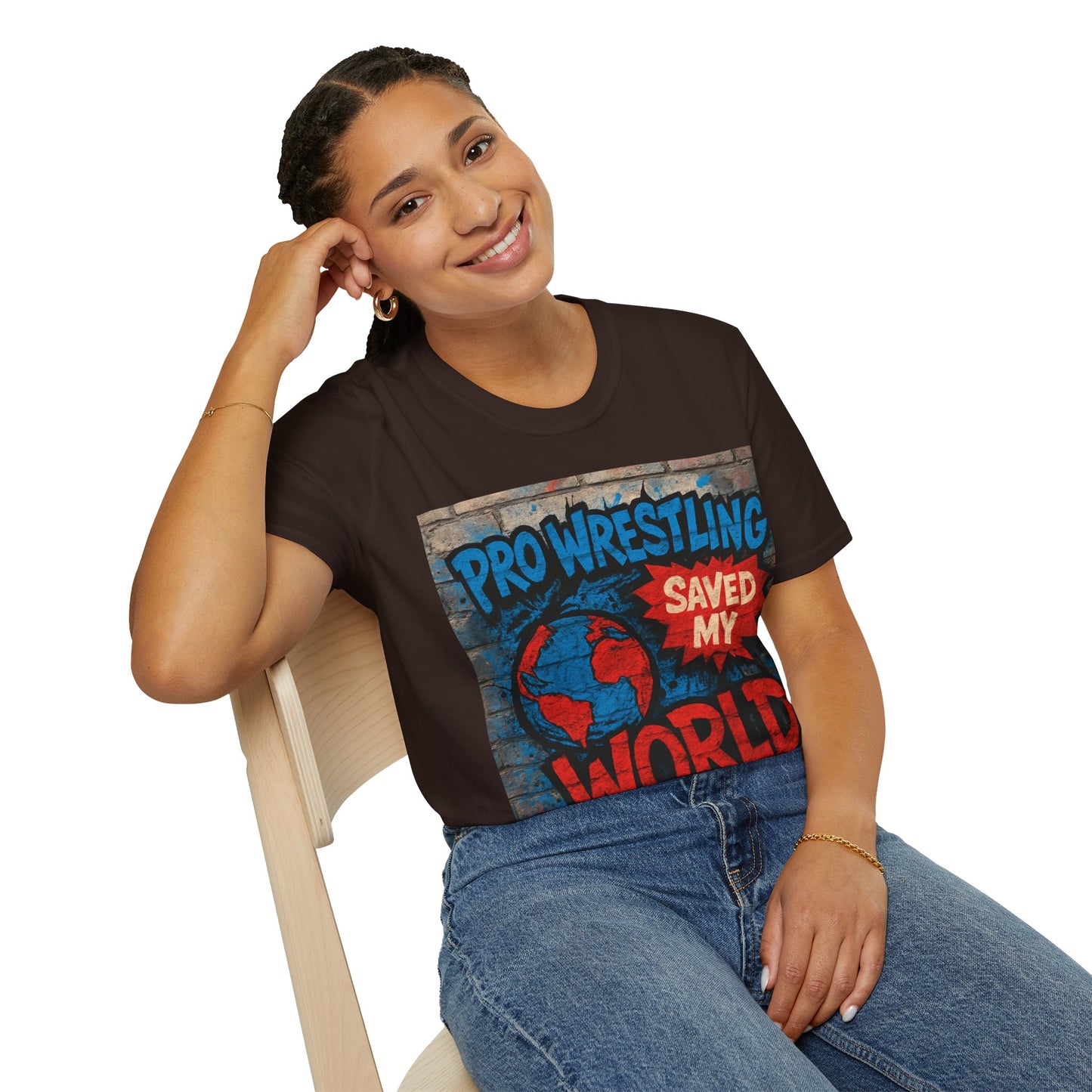 Pro Wrestling Saved My World – Unisex T-Shirt | Wrestling-Style