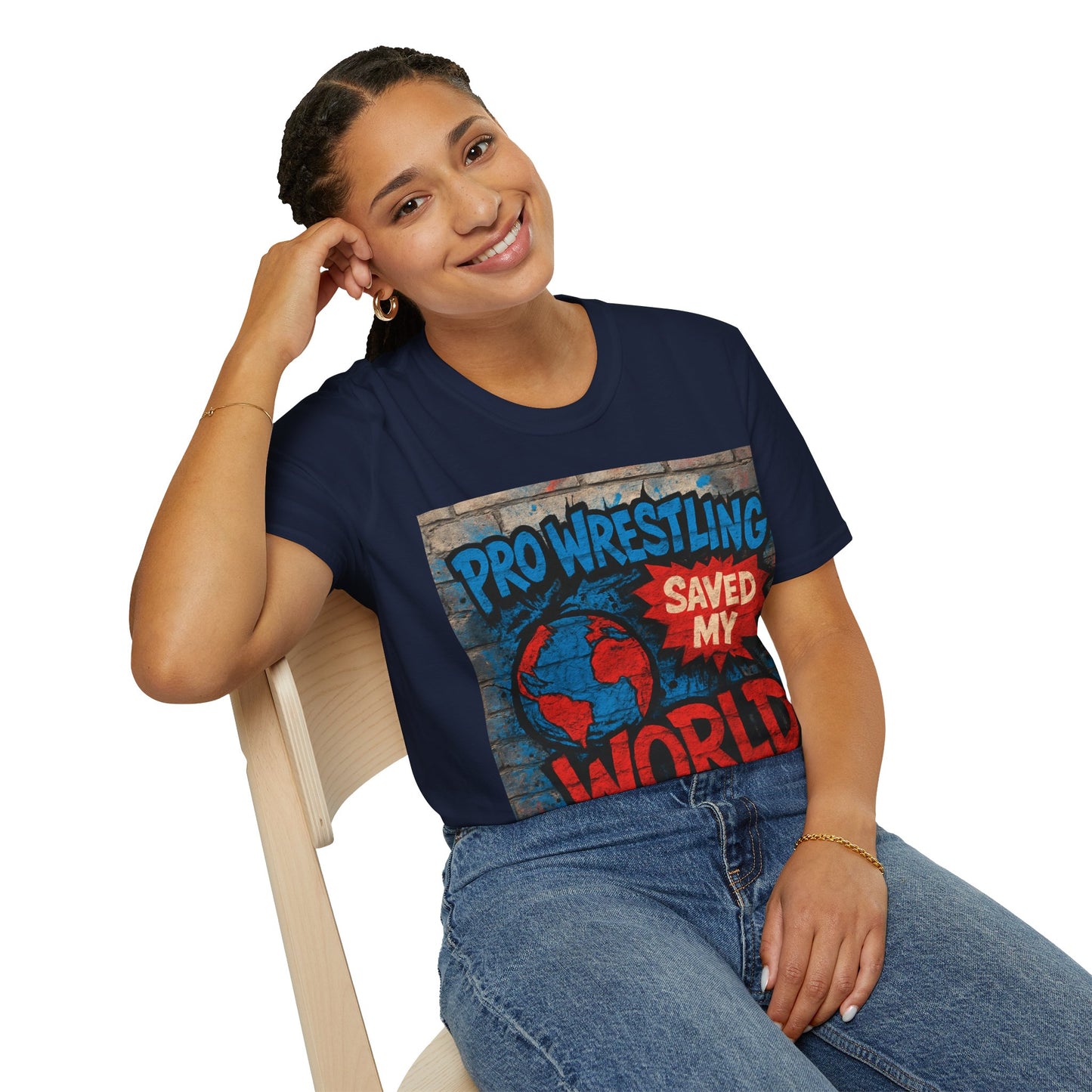 Pro Wrestling Saved My World – Unisex T-Shirt | Wrestling-Style