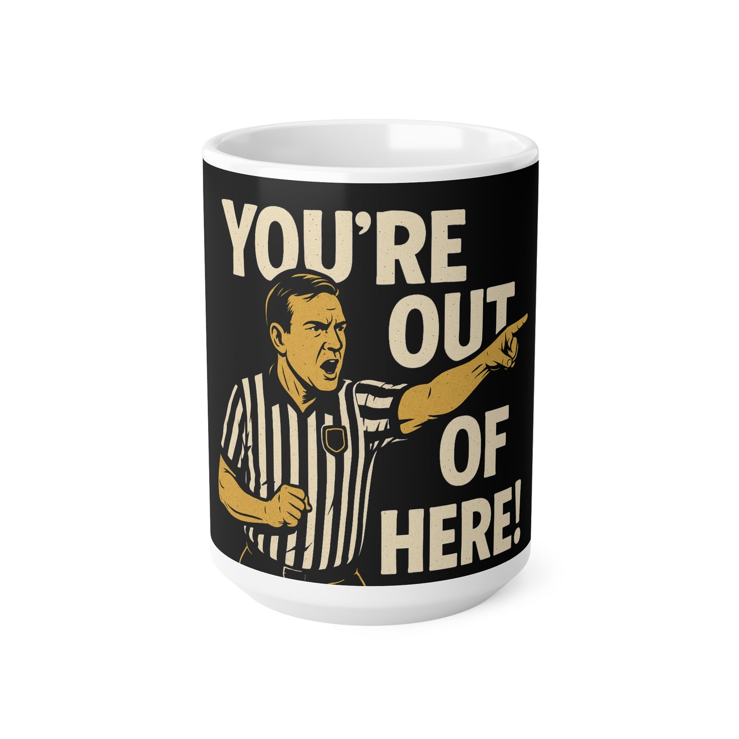 Lustige Referee Kaffe Tasse! Coffee Mug - Sports Gift for Coaches, Game Day Cup, Humorous Ceramic Mug, Referee Appreciation, Unique Coffee Cup