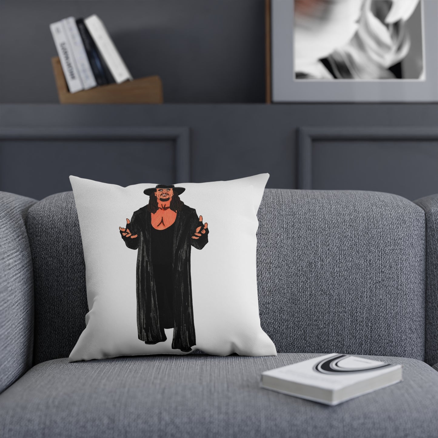 Dark Legend Wrestling Fanart Kissen | Künstlerisches Dekokissen für Zuhause