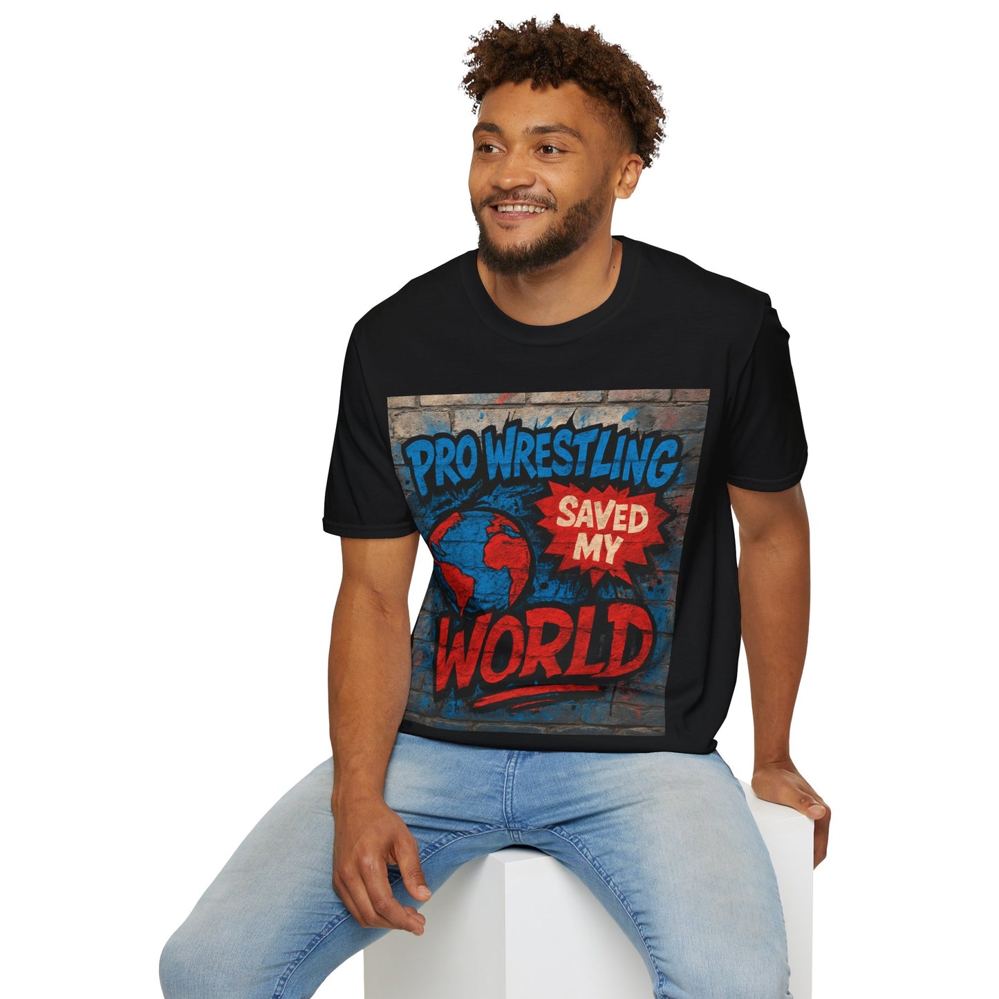 Pro Wrestling Saved My World – Unisex T-Shirt | Wrestling-Style