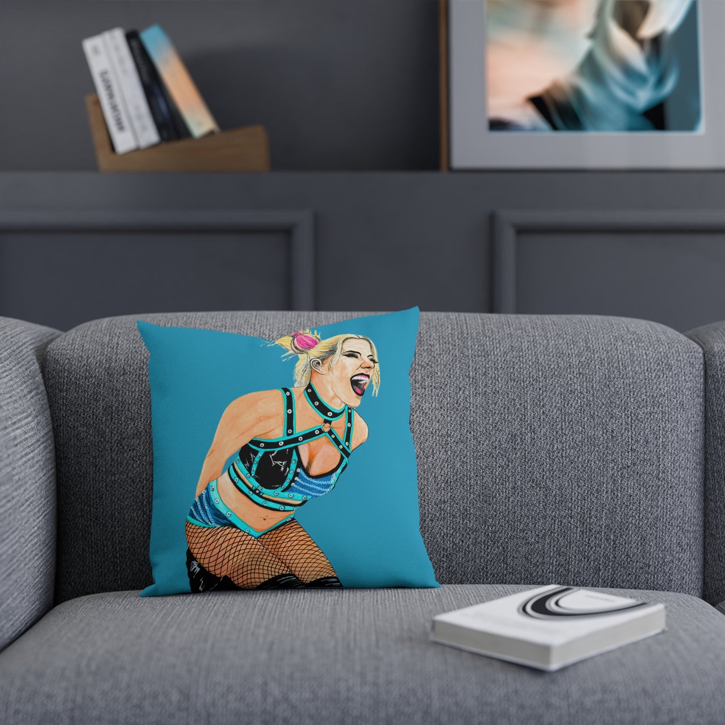 Alexa Bliss Wrestling Fanart Pillow