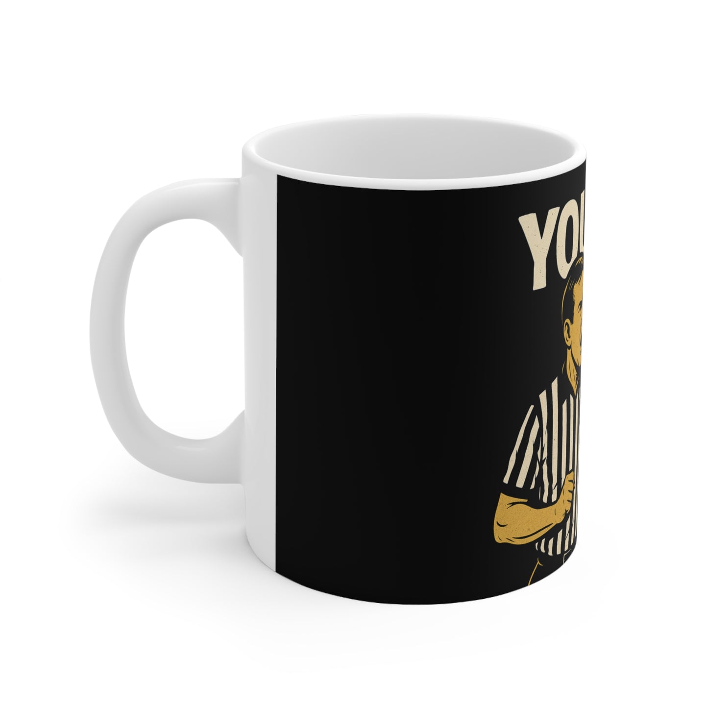 Lustige Referee Kaffe Tasse! Coffee Mug - Sports Gift for Coaches, Game Day Cup, Humorous Ceramic Mug, Referee Appreciation, Unique Coffee Cup