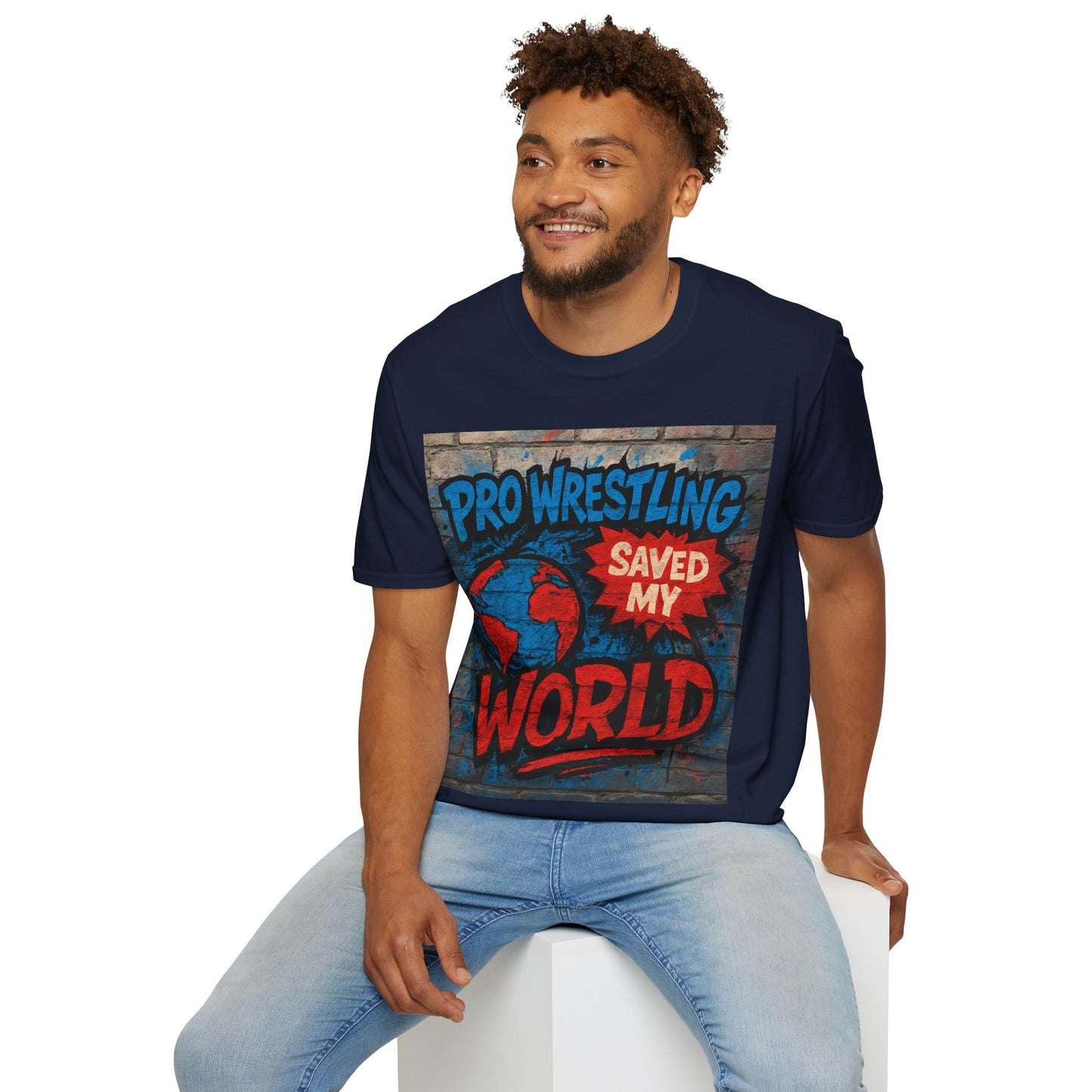 Pro Wrestling Saved My World – Unisex T-Shirt | Wrestling-Style