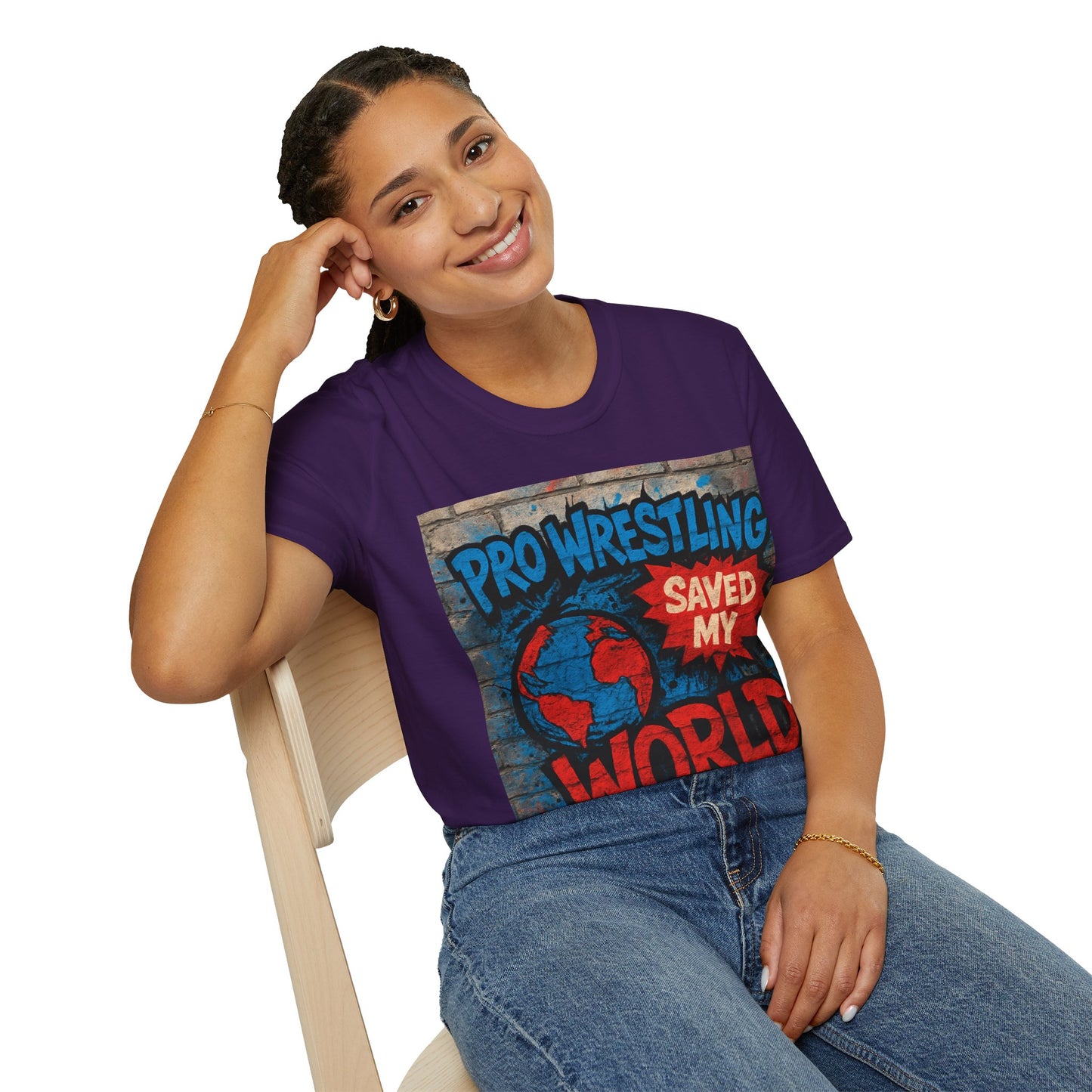 Pro Wrestling Saved My World – Unisex T-Shirt | Wrestling-Style