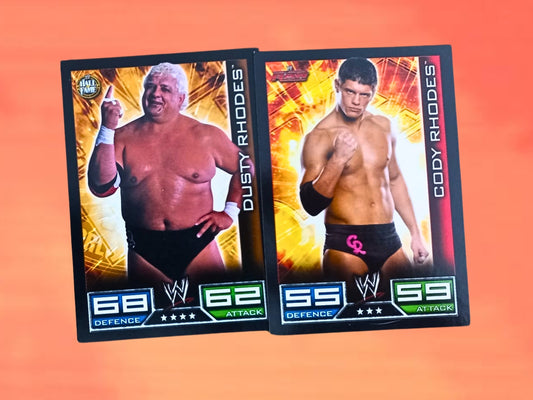 2 legendäre Wrestling Vater und Sohn Sammelkarte 2008–2009 – Sammlerset (privater Weiterverkauf)