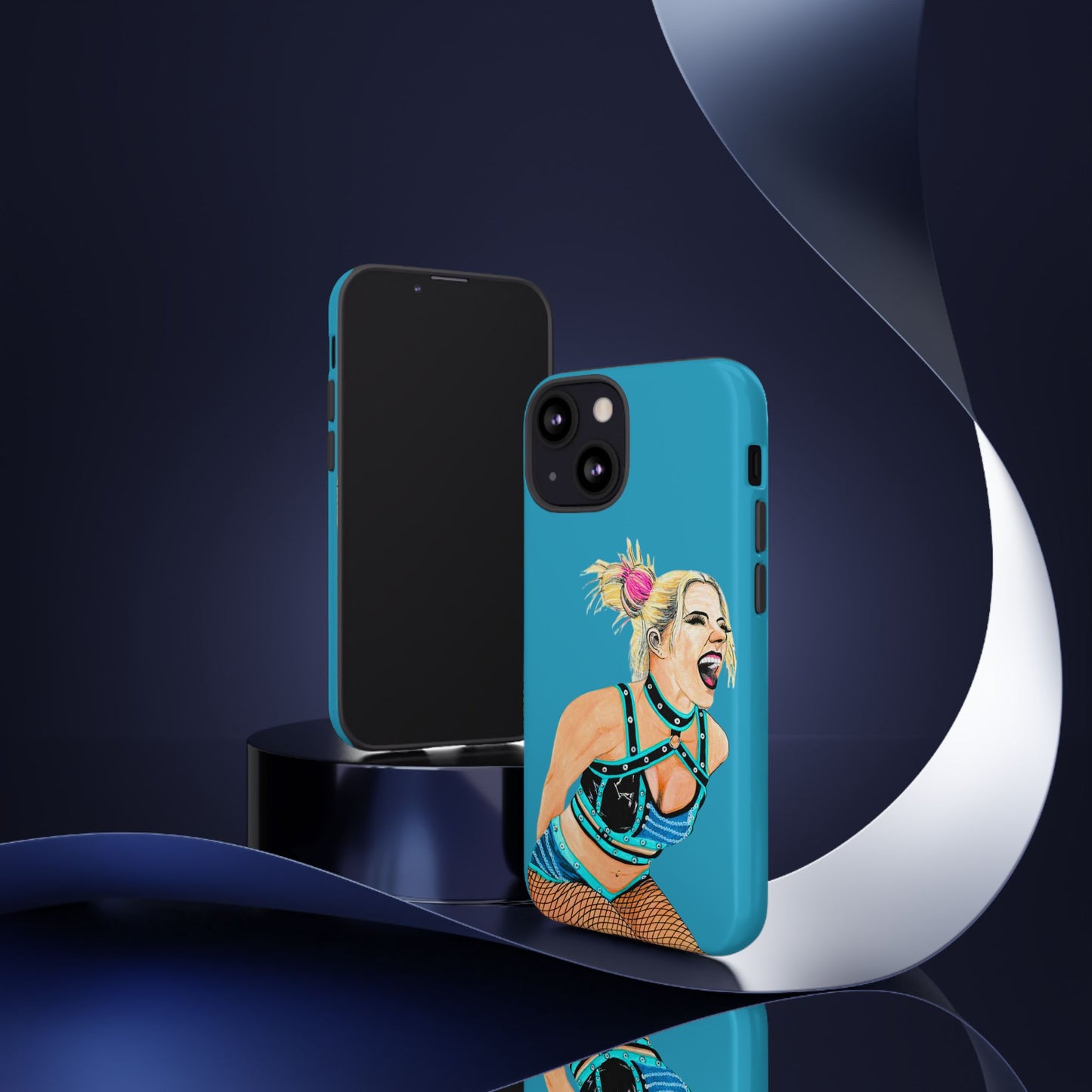 Wrestling Fanart Handyhülle – Female Power Design | Künstlerischer Schutz für dein Smartphone