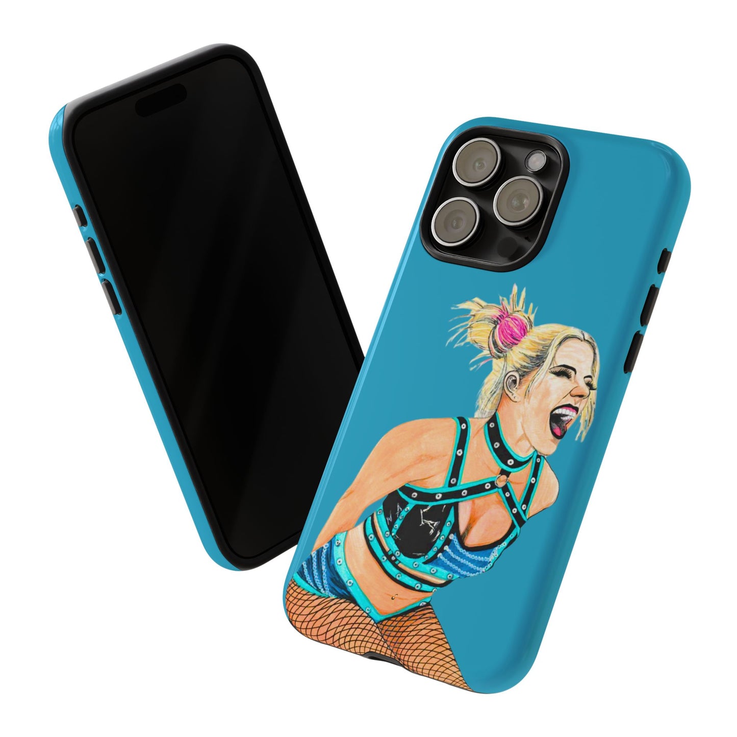 Wrestling Fanart Handyhülle – Female Power Design | Künstlerischer Schutz für dein Smartphone