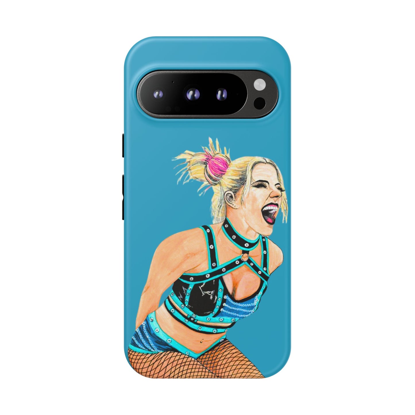 Wrestling Fanart Handyhülle – Female Power Design | Künstlerischer Schutz für dein Smartphone