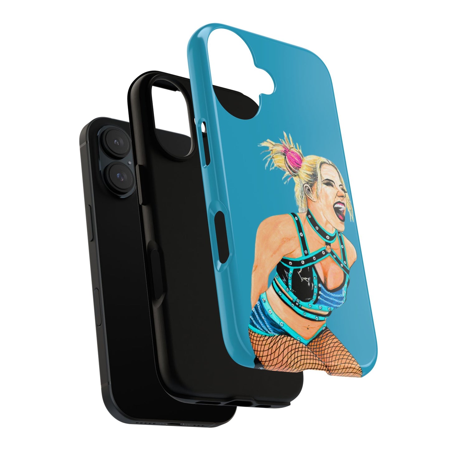 Wrestling Fanart Handyhülle – Female Power Design | Künstlerischer Schutz für dein Smartphone