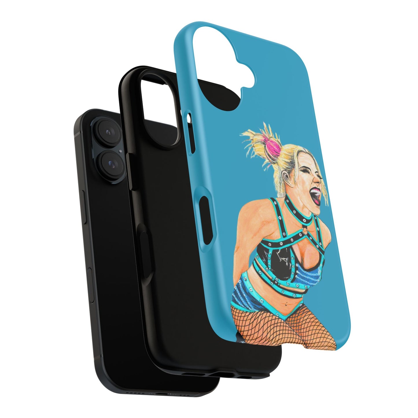 Wrestling Fanart Handyhülle – Female Power Design | Künstlerischer Schutz für dein Smartphone