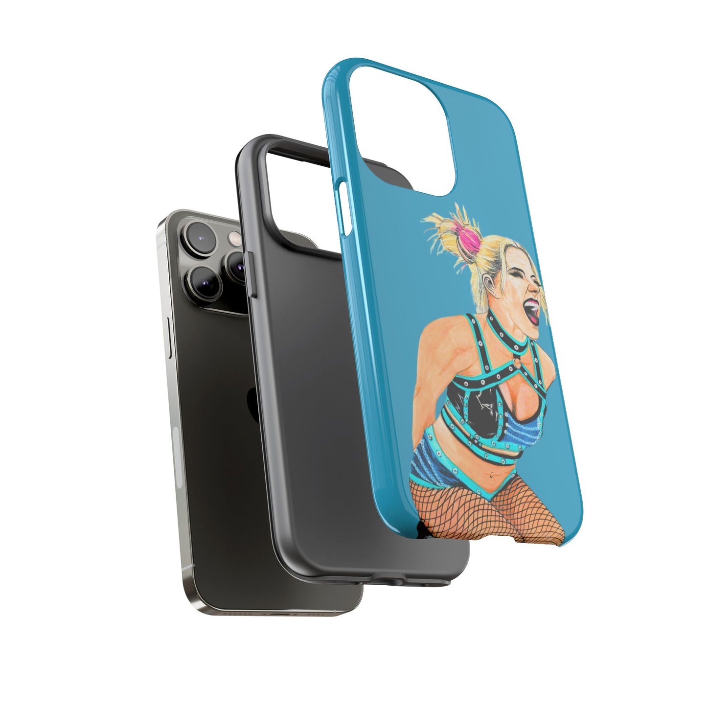 Wrestling Fanart Handyhülle – Female Power Design | Künstlerischer Schutz für dein Smartphone