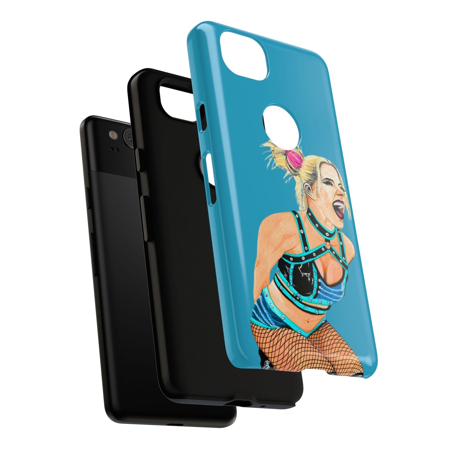 Wrestling Fanart Handyhülle – Female Power Design | Künstlerischer Schutz für dein Smartphone