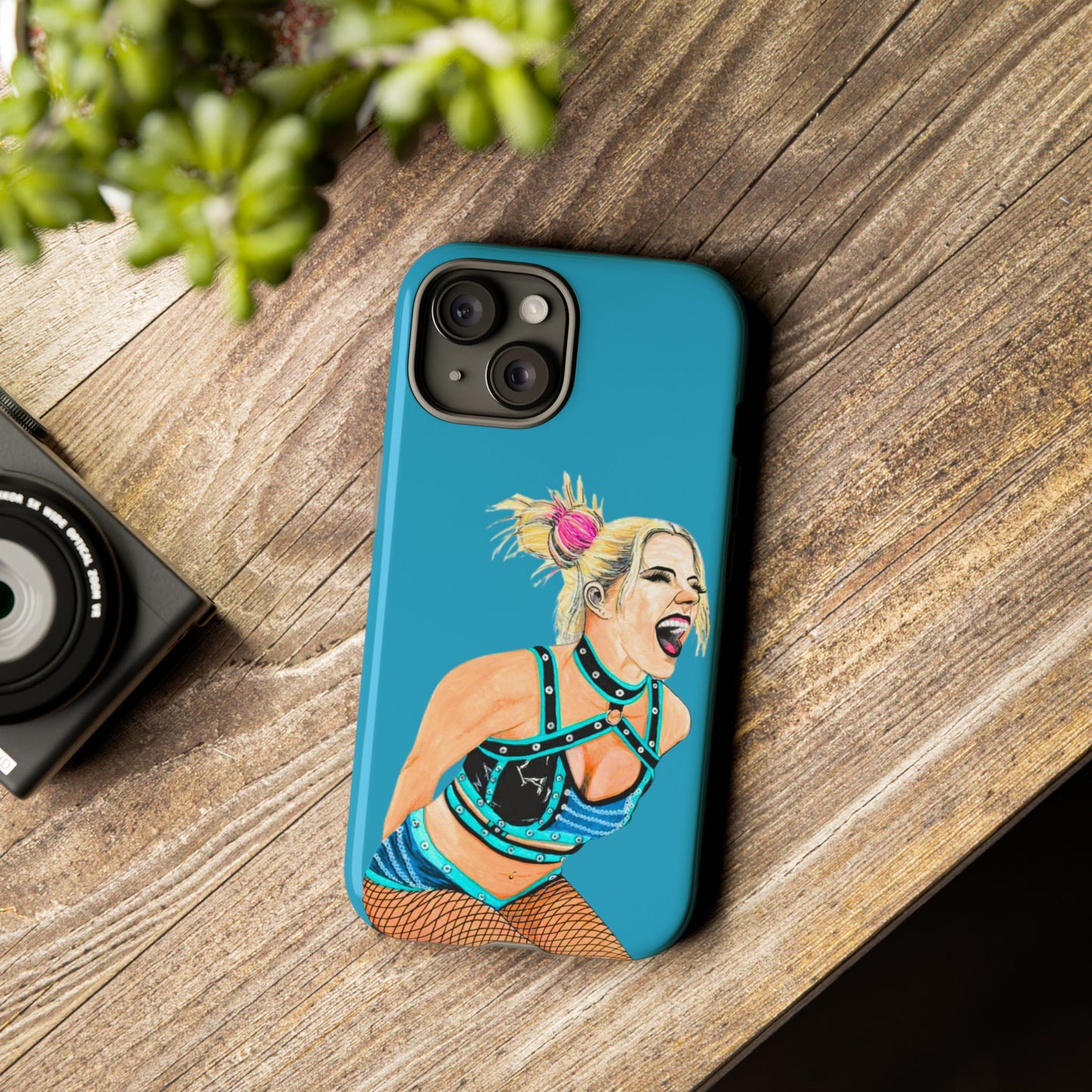 Wrestling Fanart Handyhülle – Female Power Design | Künstlerischer Schutz für dein Smartphone