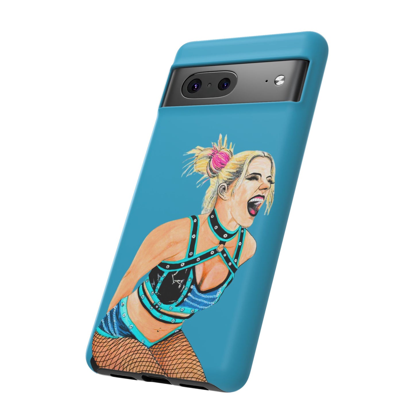 Wrestling Fanart Handyhülle – Female Power Design | Künstlerischer Schutz für dein Smartphone