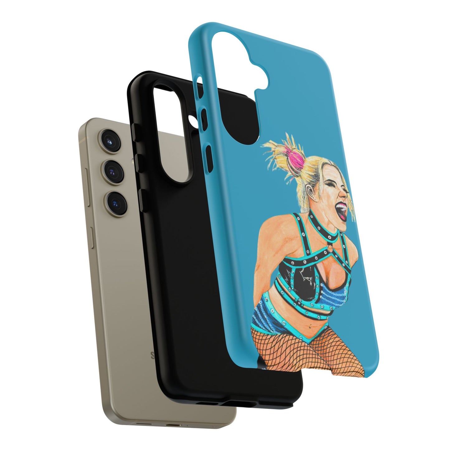 Wrestling Fanart Handyhülle – Female Power Design | Künstlerischer Schutz für dein Smartphone