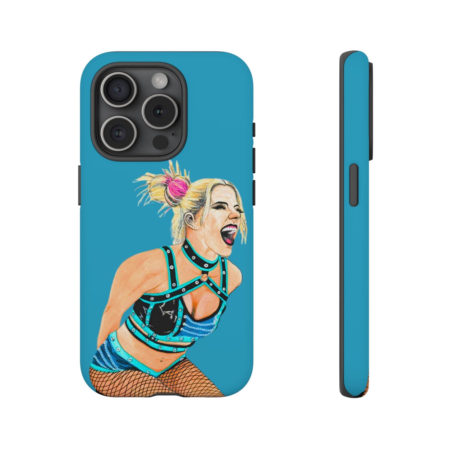 Wrestling Fanart Handyhülle – Female Power Design | Künstlerischer Schutz für dein Smartphone
