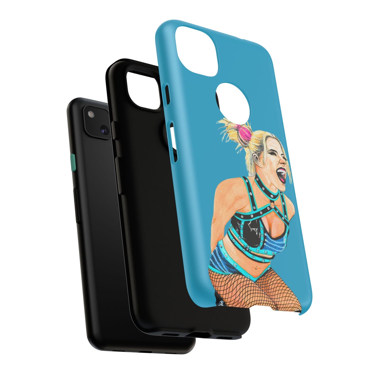 Wrestling Fanart Handyhülle – Female Power Design | Künstlerischer Schutz für dein Smartphone