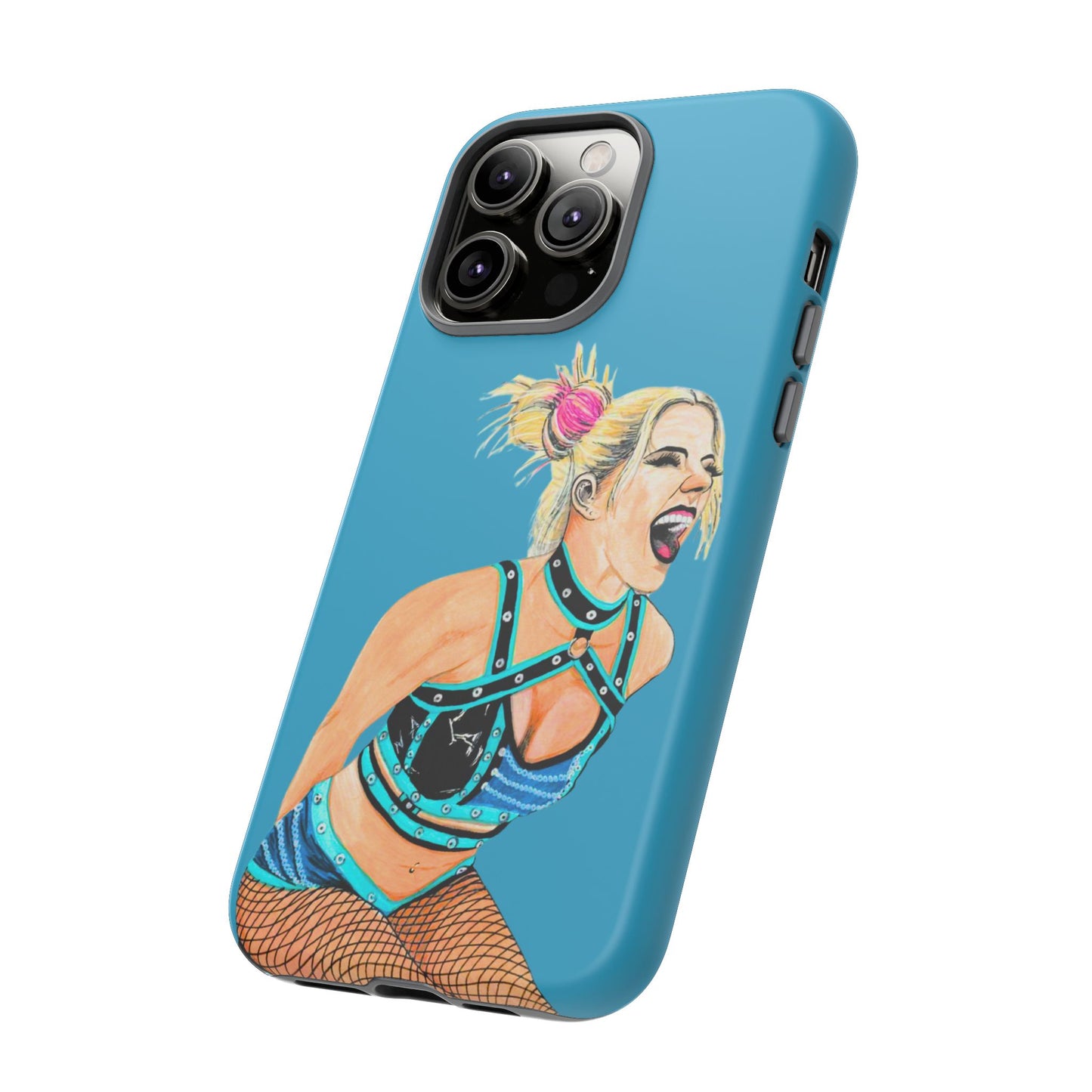 Wrestling Fanart Handyhülle – Female Power Design | Künstlerischer Schutz für dein Smartphone