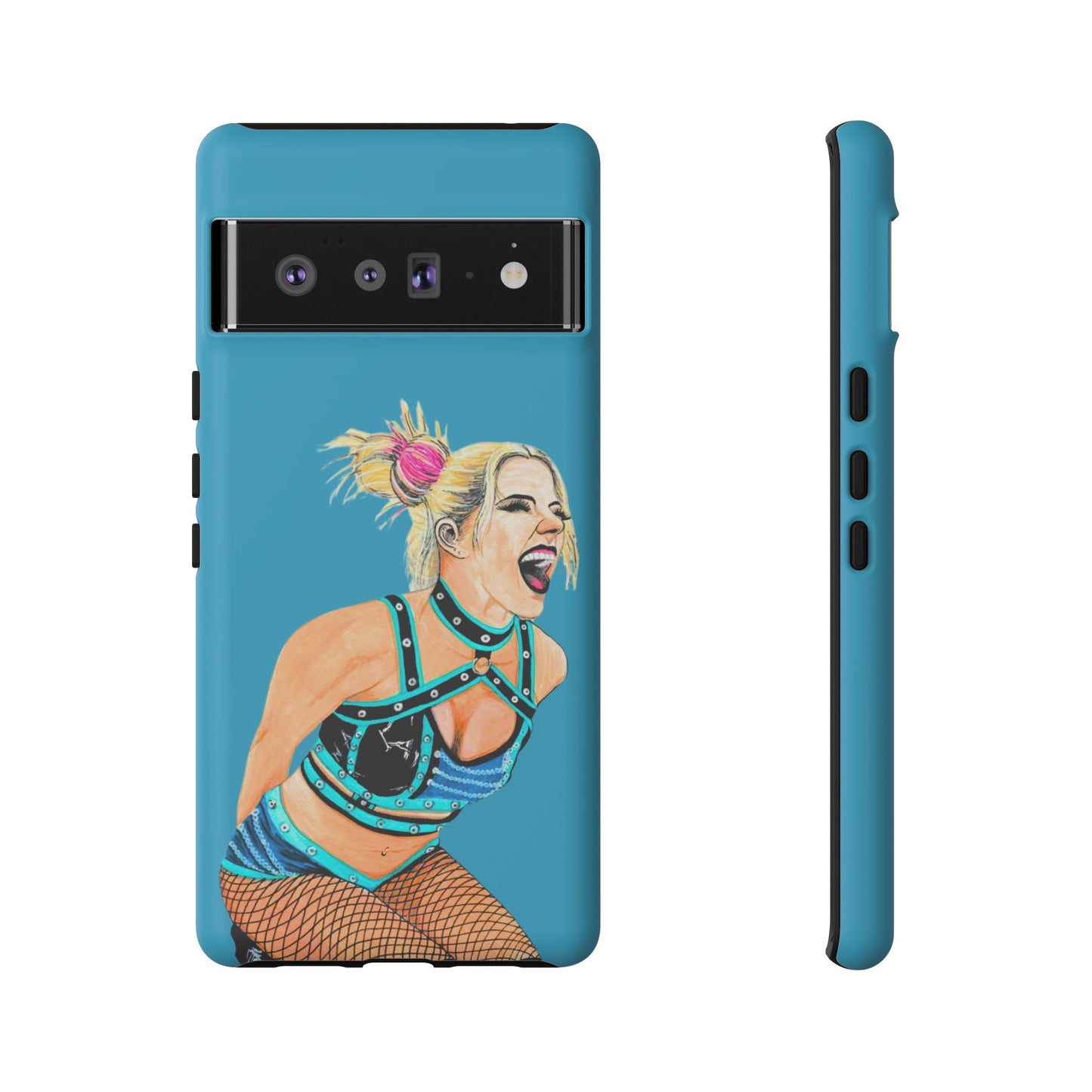 Wrestling Fanart Handyhülle – Female Power Design | Künstlerischer Schutz für dein Smartphone