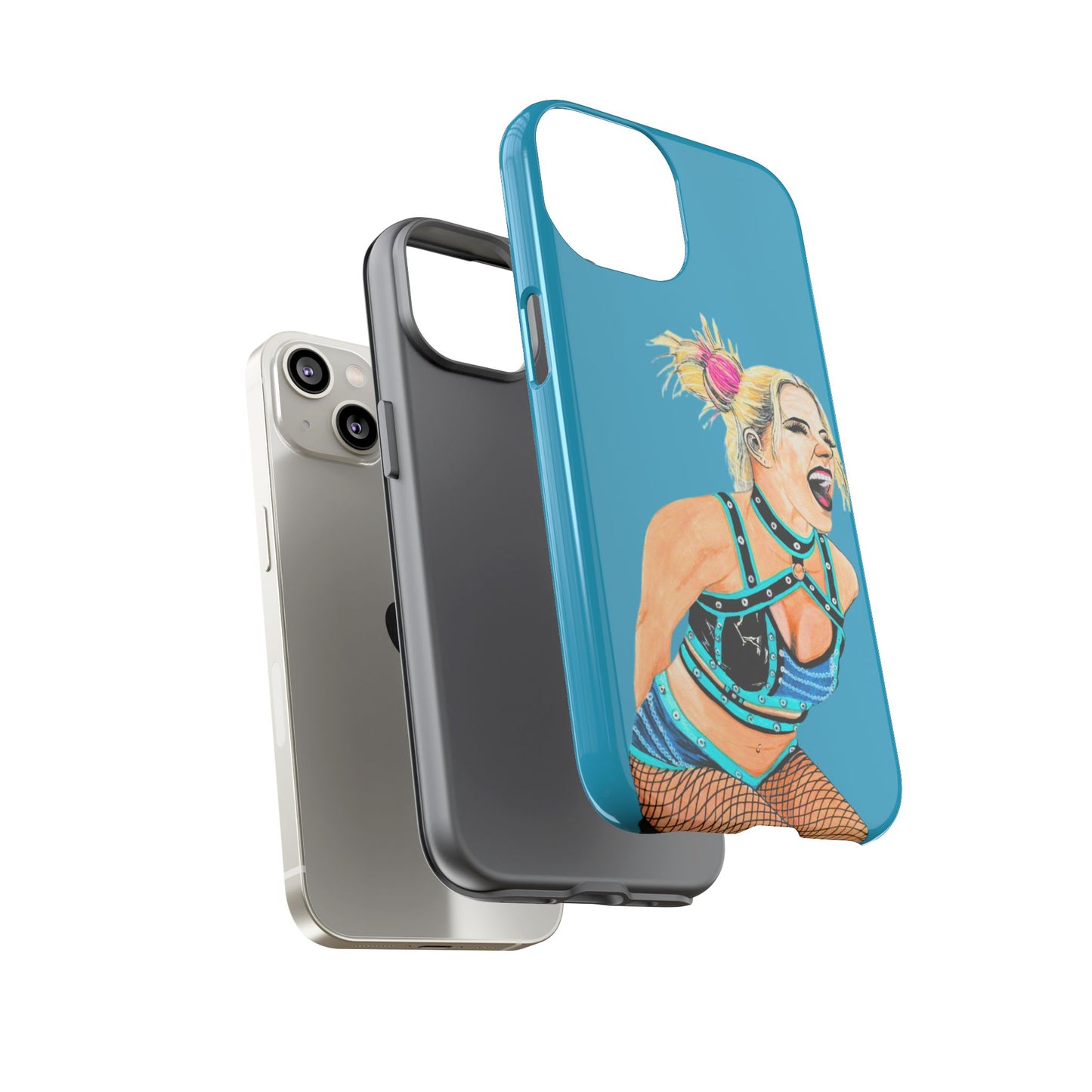 Wrestling Fanart Handyhülle – Female Power Design | Künstlerischer Schutz für dein Smartphone