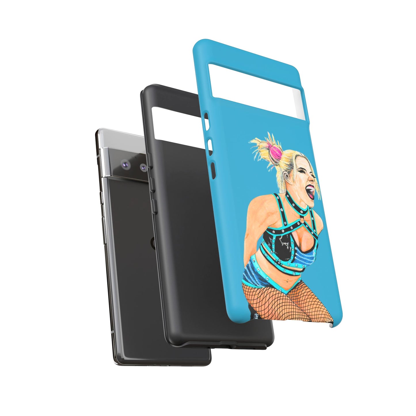 Wrestling Fanart Handyhülle – Female Power Design | Künstlerischer Schutz für dein Smartphone