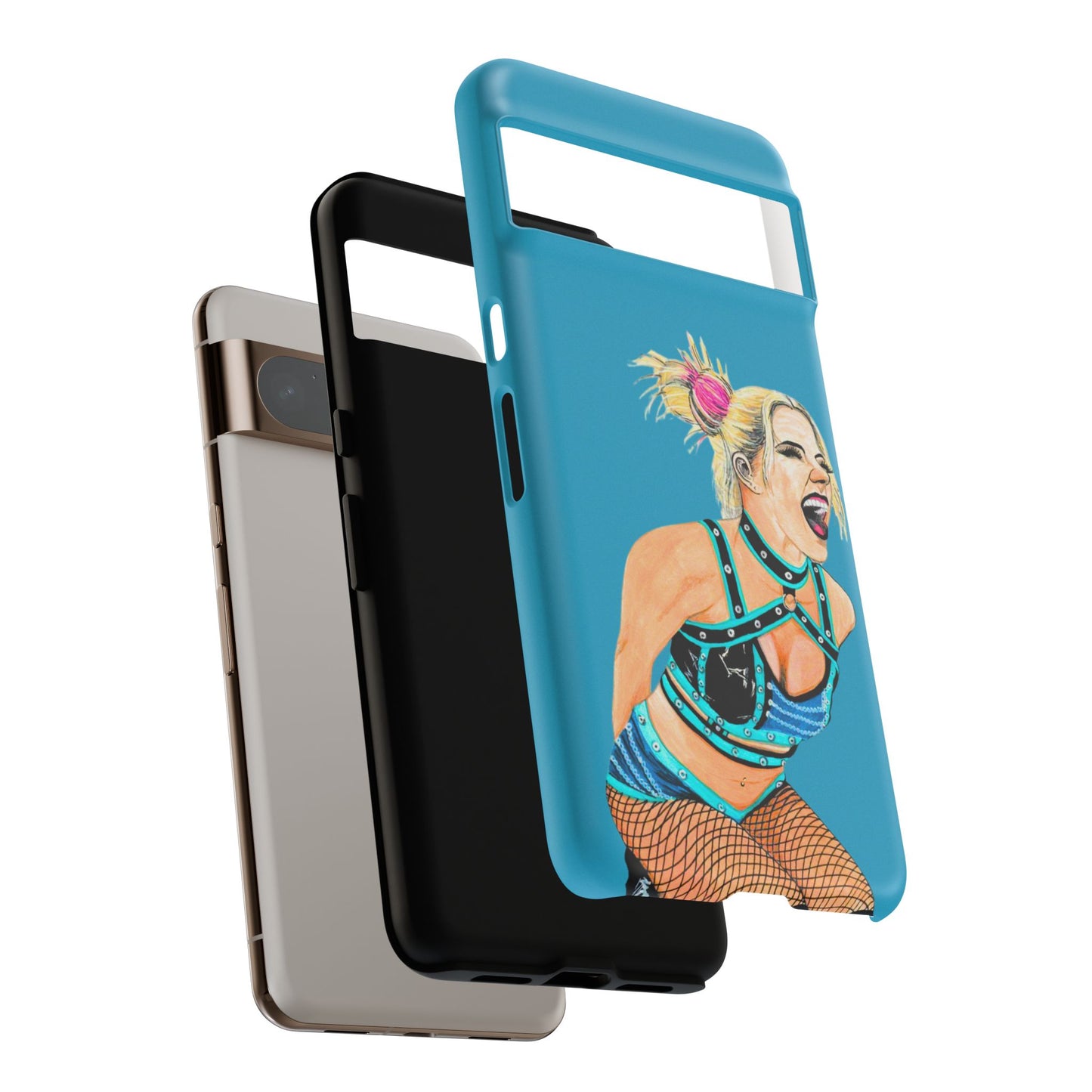 Wrestling Fanart Handyhülle – Female Power Design | Künstlerischer Schutz für dein Smartphone