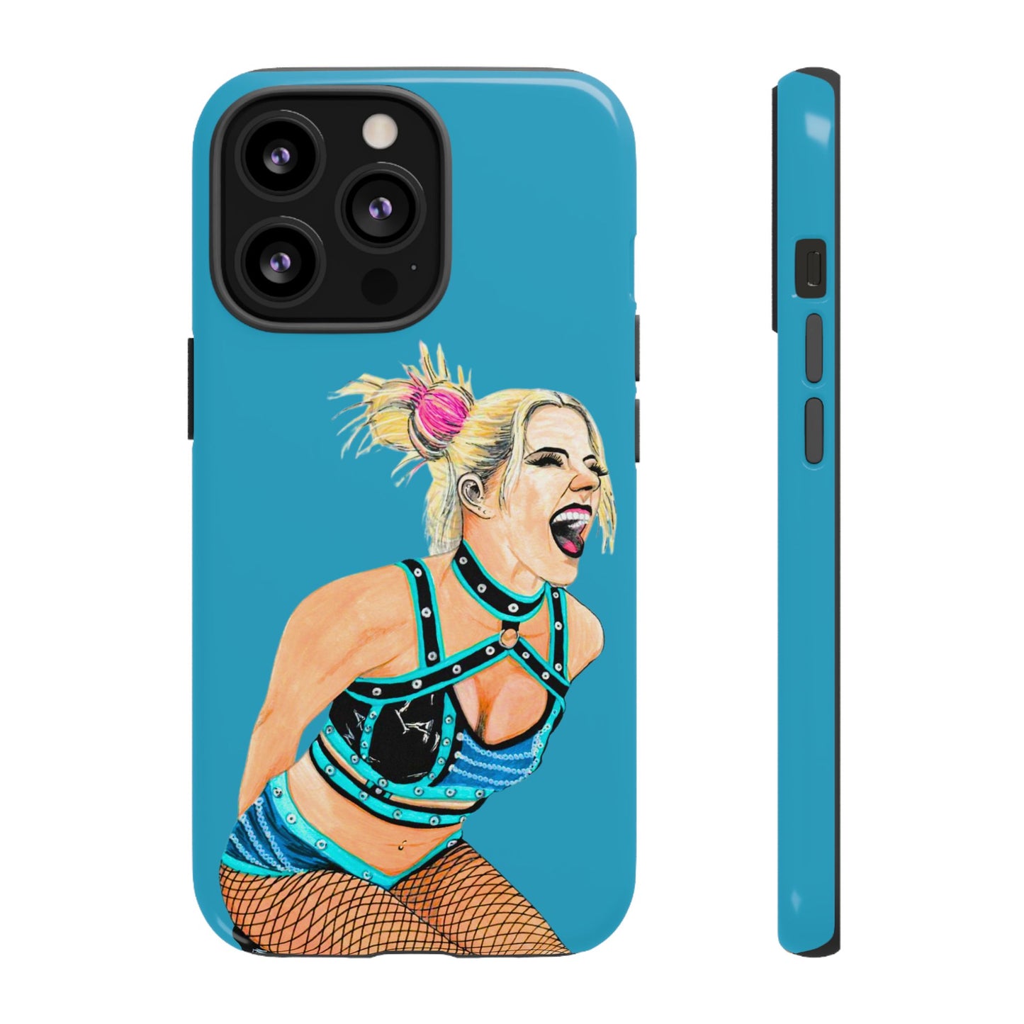 Wrestling Fanart Handyhülle – Female Power Design | Künstlerischer Schutz für dein Smartphone