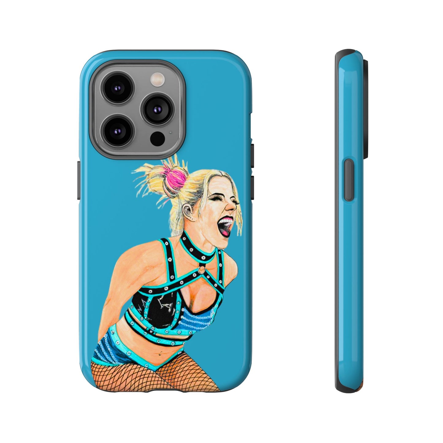 Wrestling Fanart Handyhülle – Female Power Design | Künstlerischer Schutz für dein Smartphone