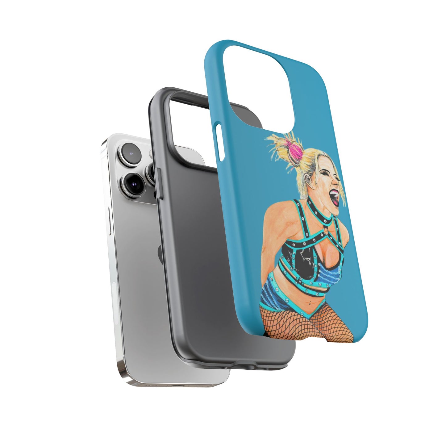 Wrestling Fanart Handyhülle – Female Power Design | Künstlerischer Schutz für dein Smartphone
