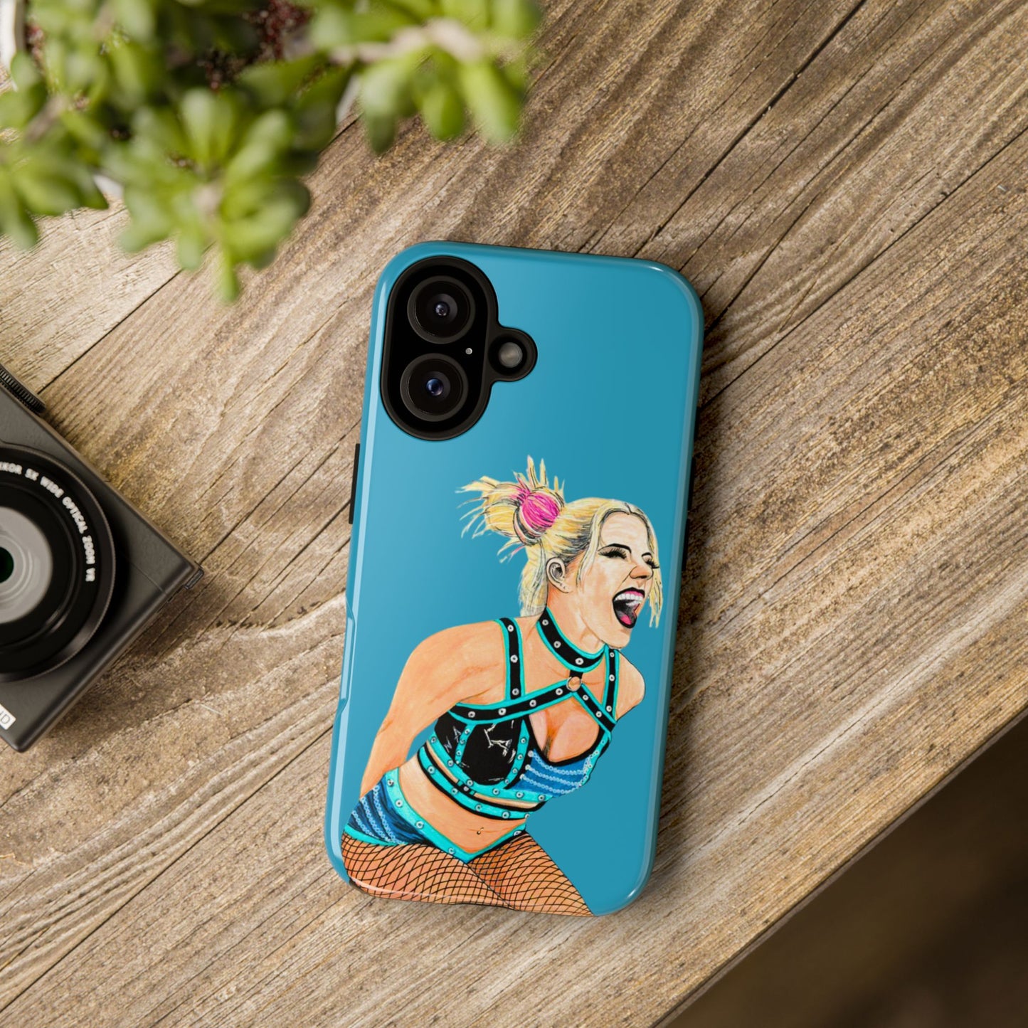 Wrestling Fanart Handyhülle – Female Power Design | Künstlerischer Schutz für dein Smartphone