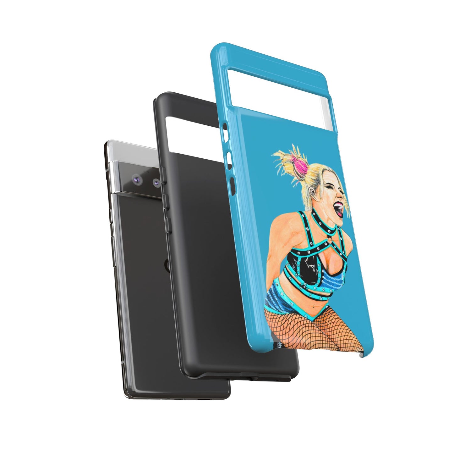 Wrestling Fanart Handyhülle – Female Power Design | Künstlerischer Schutz für dein Smartphone