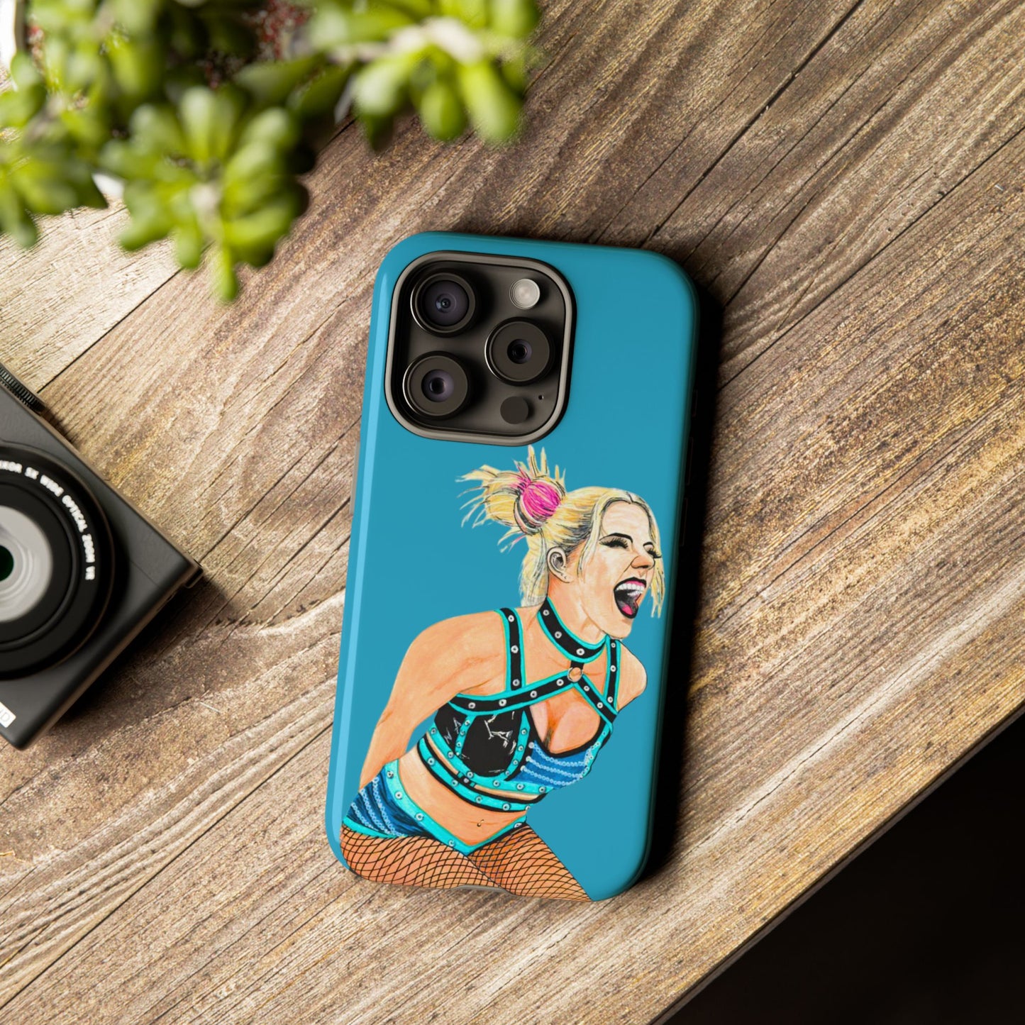 Wrestling Fanart Handyhülle – Female Power Design | Künstlerischer Schutz für dein Smartphone