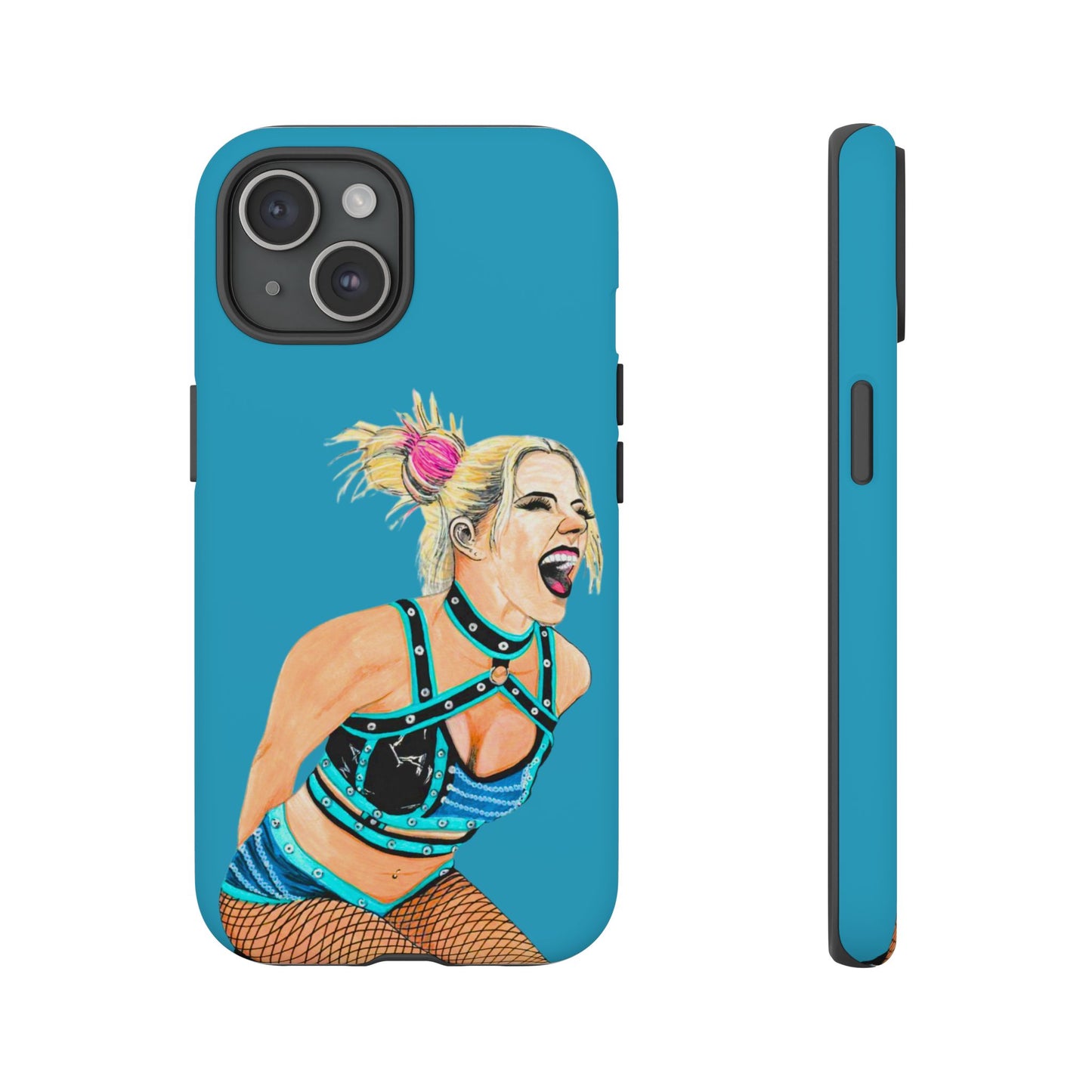 Wrestling Fanart Handyhülle – Female Power Design | Künstlerischer Schutz für dein Smartphone