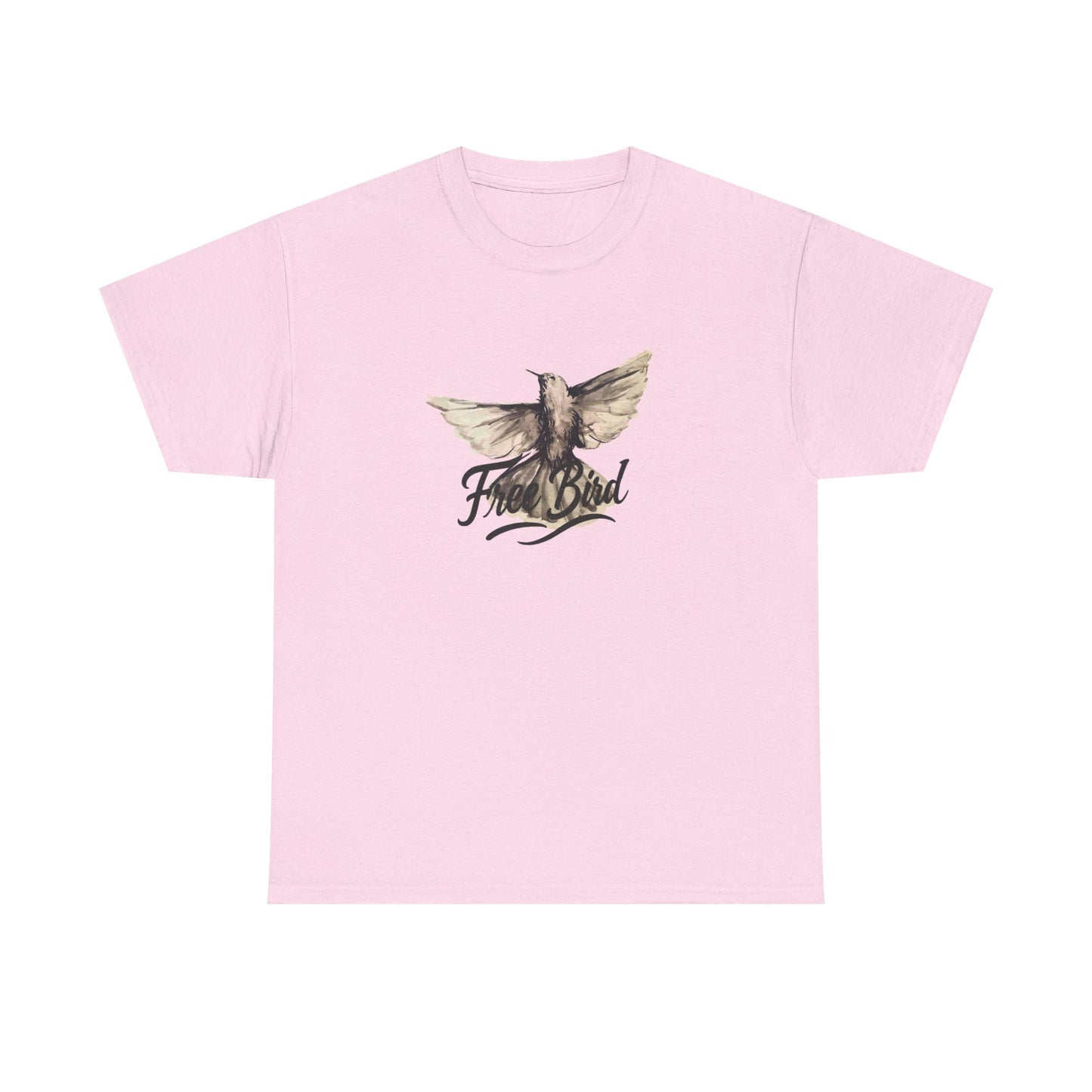 Unisex T-Shirt „Free Bird Sparrow“ – Künstlerisches Vogelmotiv in Wasserfarben