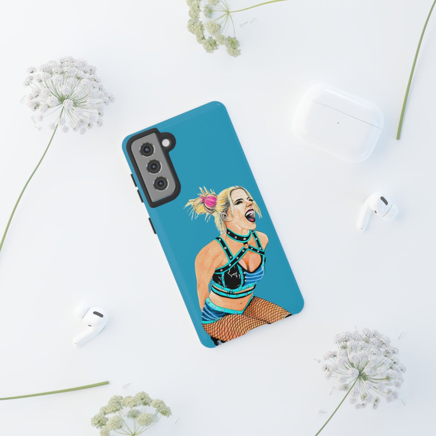 Wrestling Fanart Handyhülle – Female Power Design | Künstlerischer Schutz für dein Smartphone
