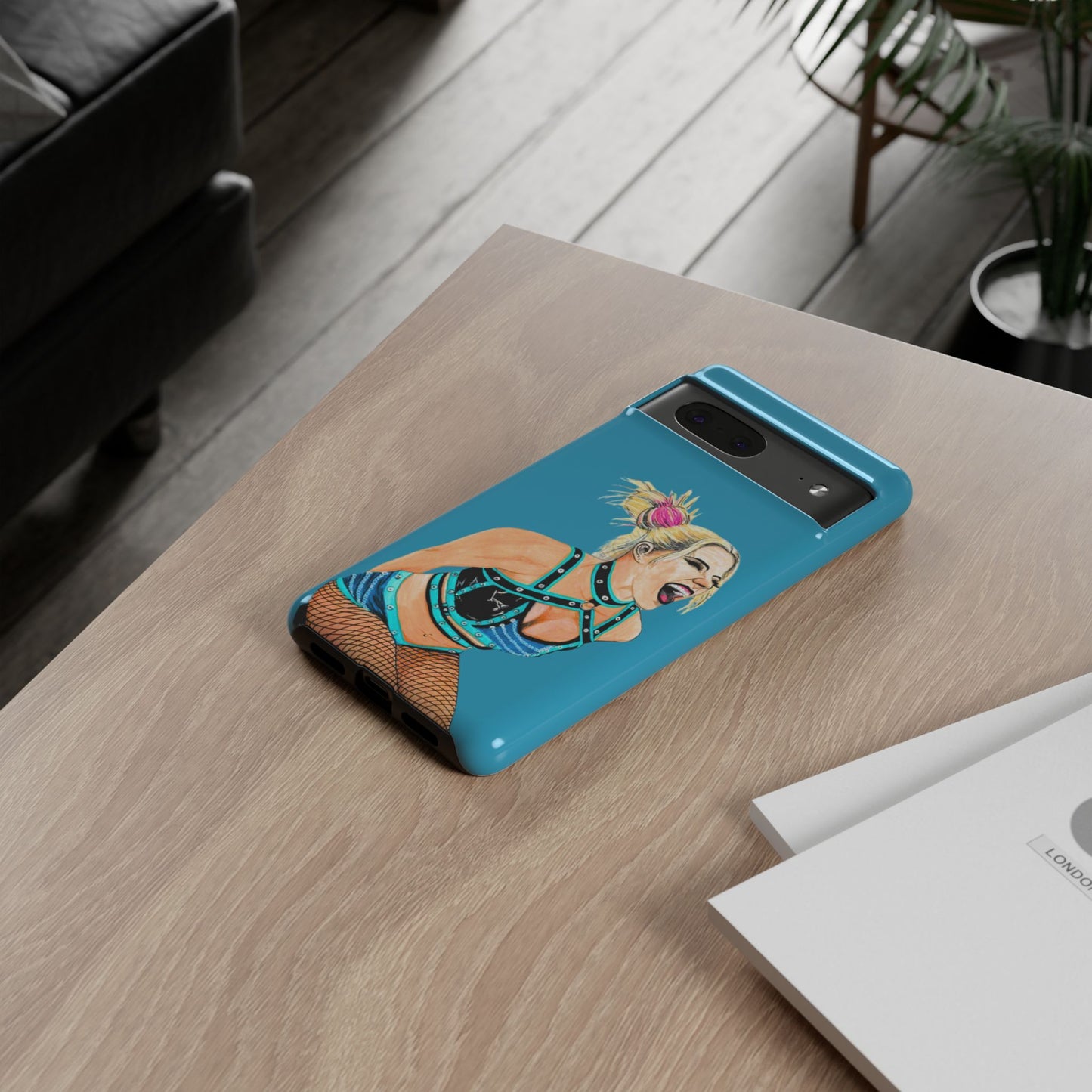 Wrestling Fanart Handyhülle – Female Power Design | Künstlerischer Schutz für dein Smartphone