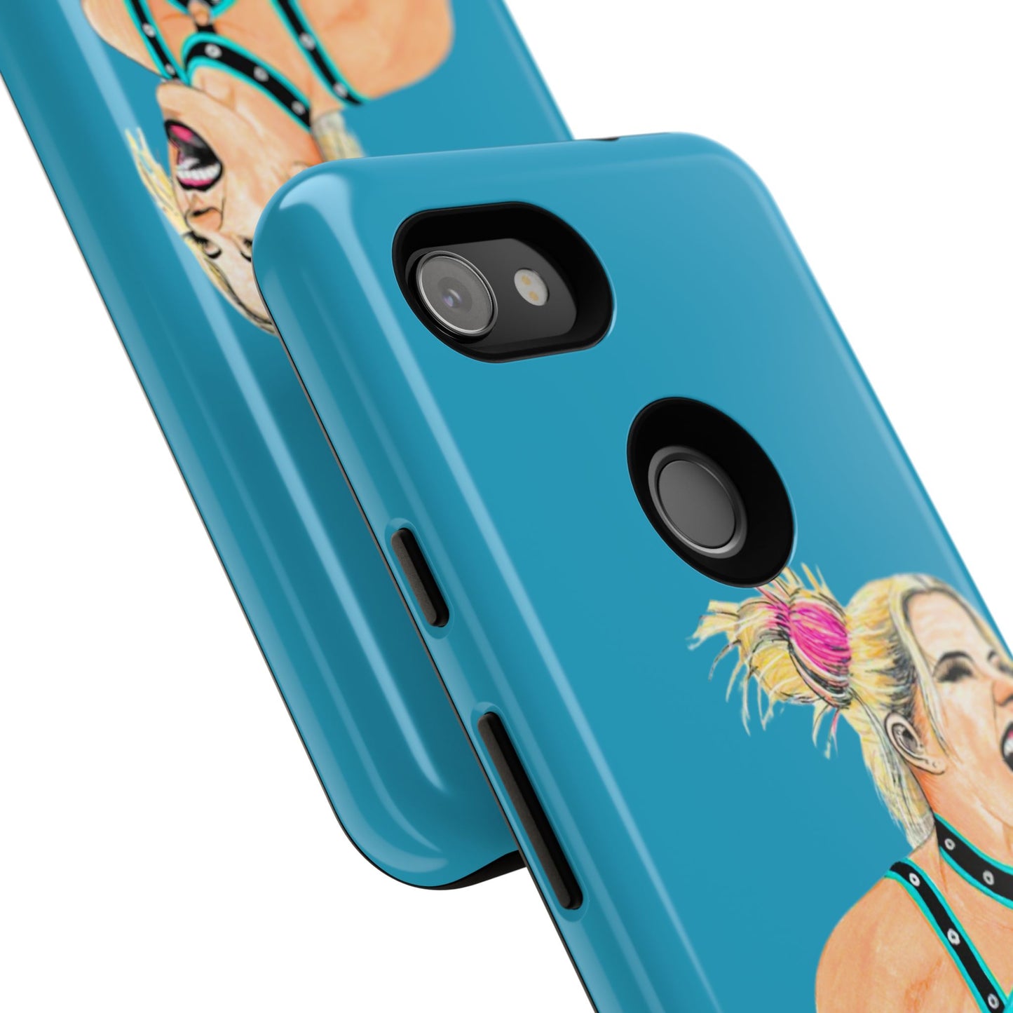 Wrestling Fanart Handyhülle – Female Power Design | Künstlerischer Schutz für dein Smartphone