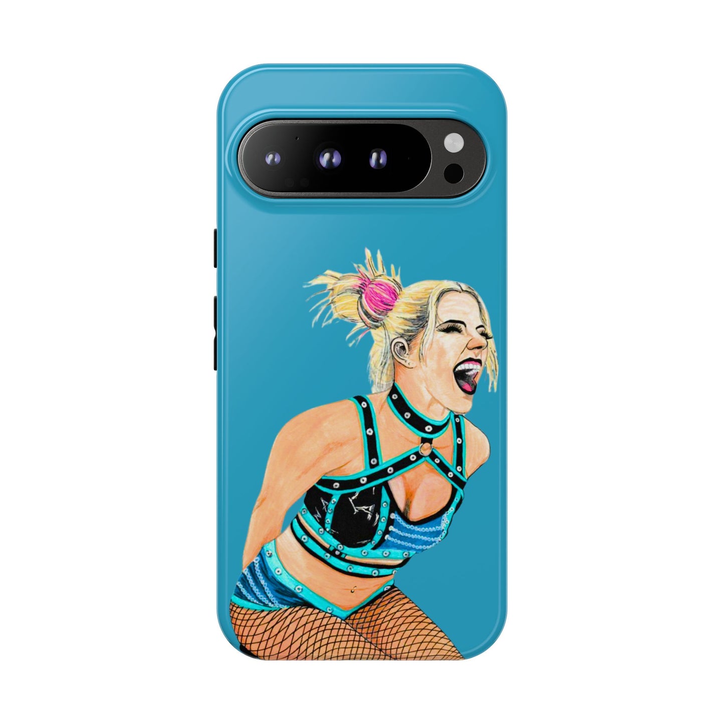 Wrestling Fanart Handyhülle – Female Power Design | Künstlerischer Schutz für dein Smartphone
